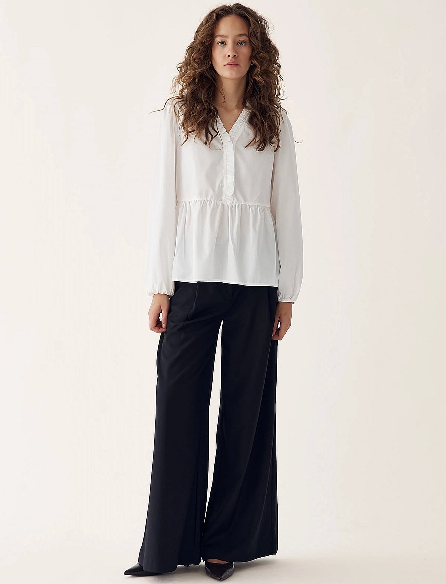 Noella - Matti Blouse - blūzes ar garām piedurknēm - white - 0