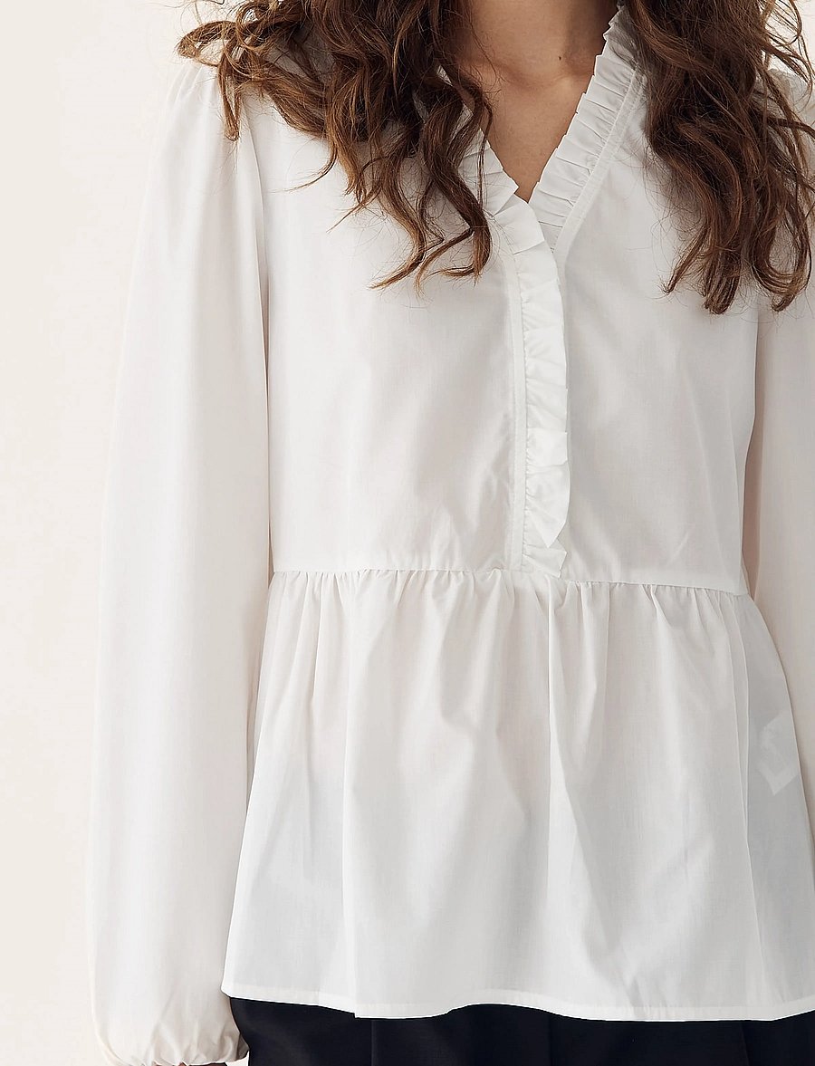 Noella - Matti Blouse - blūzes ar garām piedurknēm - white - 3