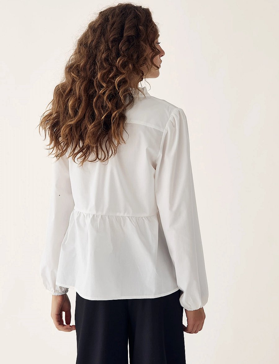 Noella - Matti Blouse - blūzes ar garām piedurknēm - white - 4