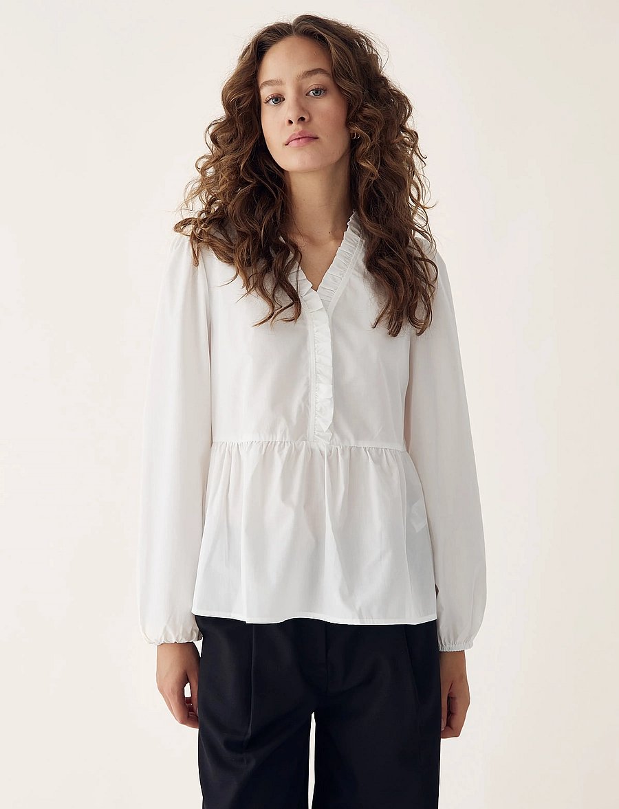 Noella - Matti Blouse - blūzes ar garām piedurknēm - white - 5