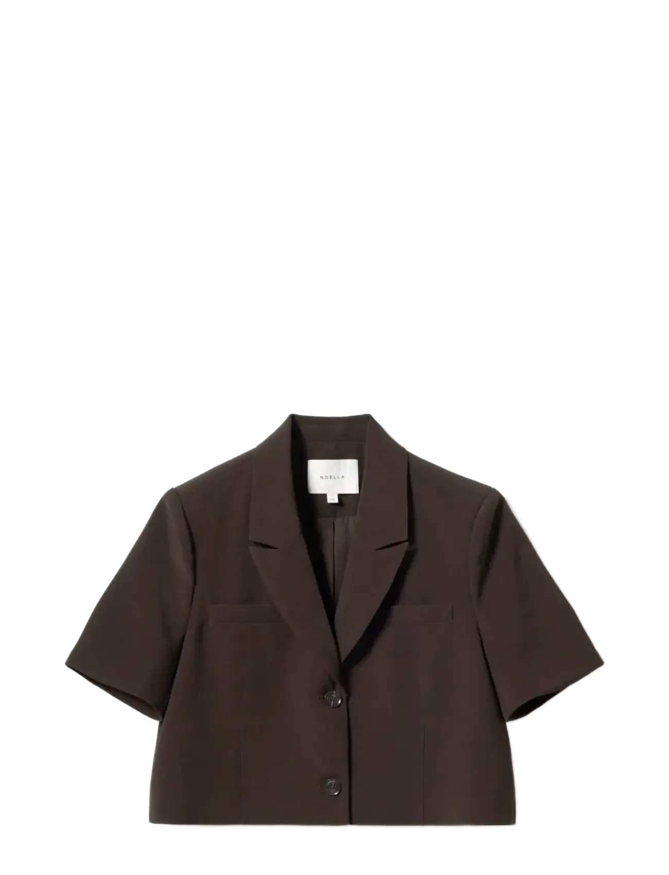 Noella N-Leanne Crop Blazer - Einreihige Blazer - CHOCOLATE / brown
