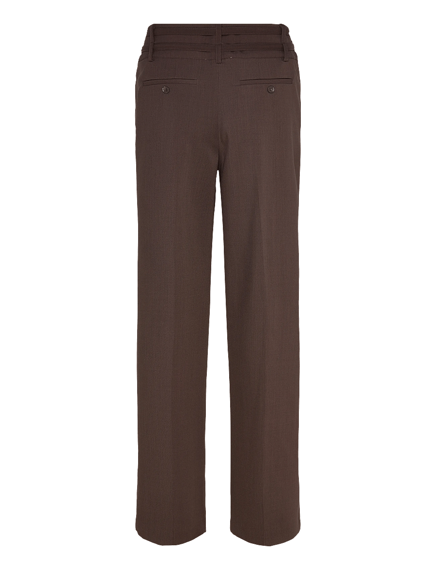 Noella - N-Darryl HW Pants - kostymbyxor - chocolate - 2