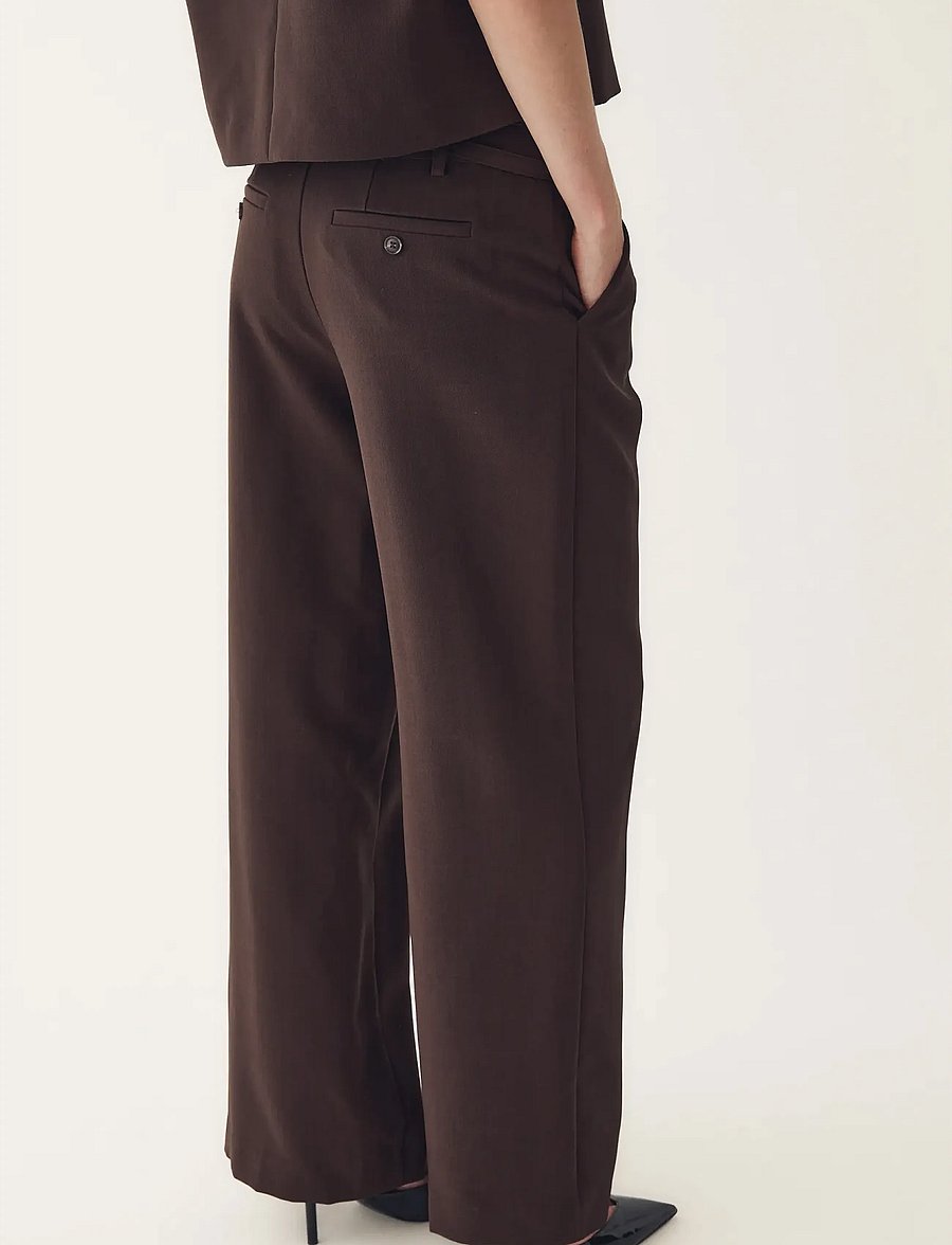 Noella - N-Darryl HW Pants - kostymbyxor - chocolate - 5