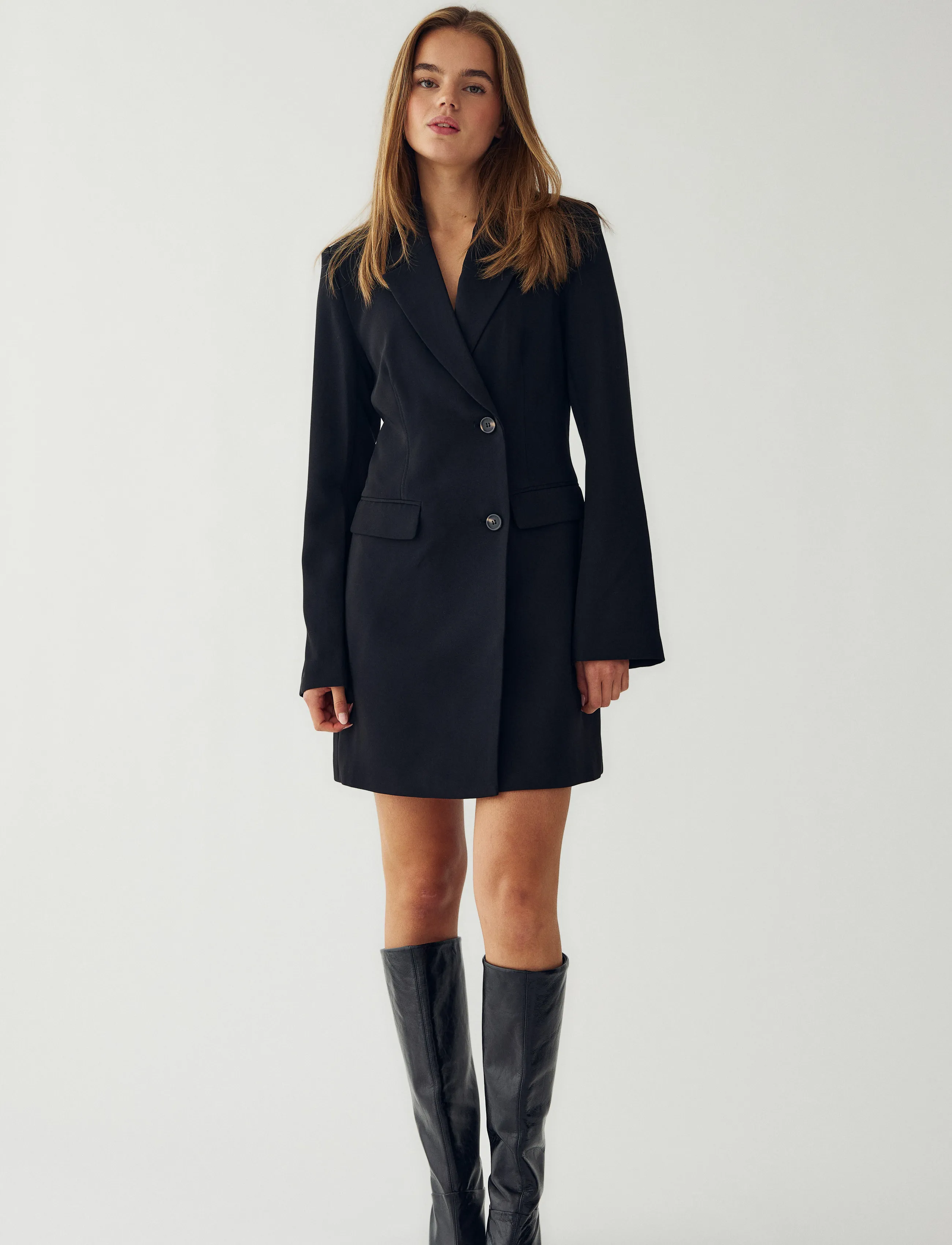 Noella N-Melrose Blazer Dress, Damen, Blazer Kleid, Schwarz, Gr.XXL