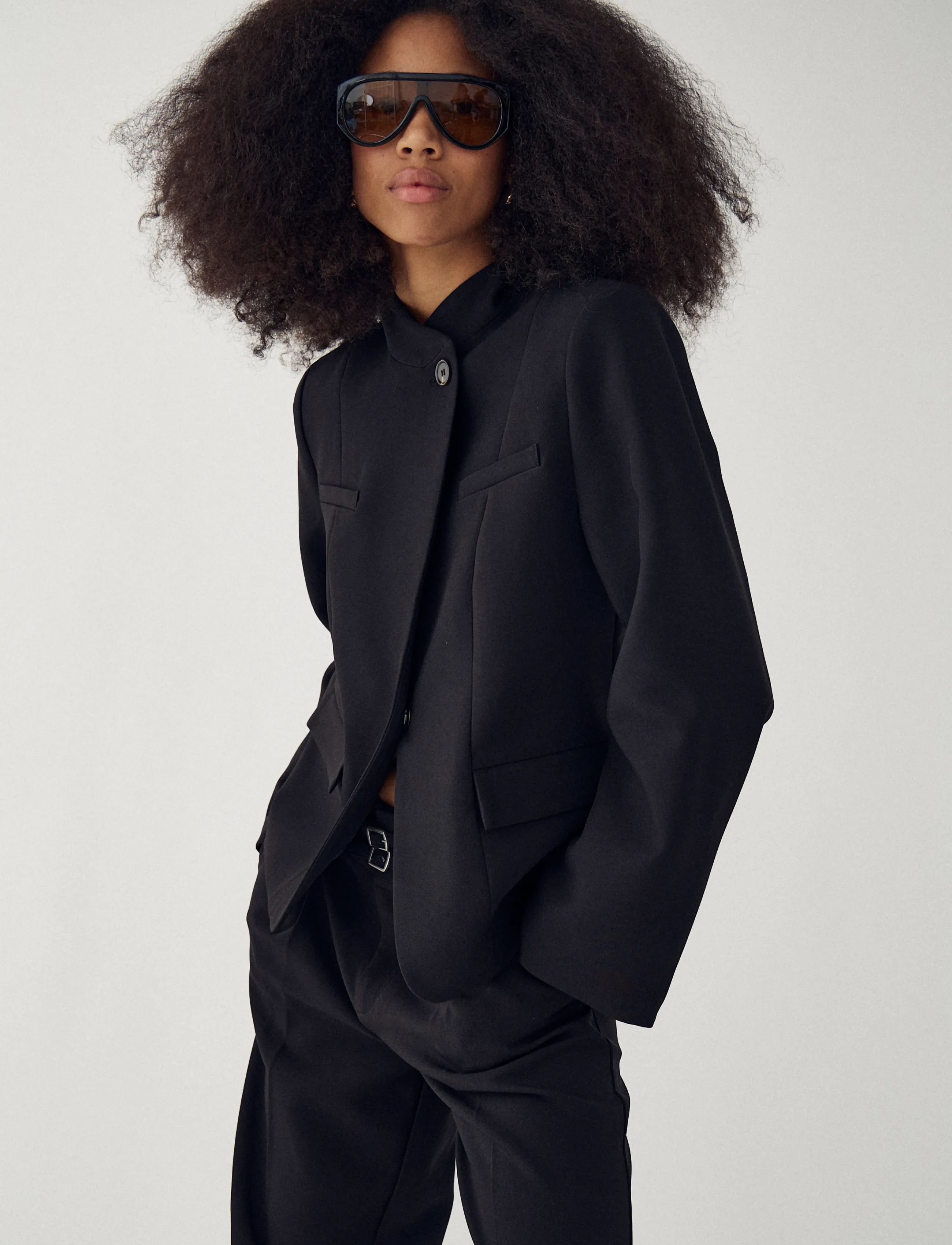 Noella - N-Monique Blazer - enkeltradede blazere - black - 5