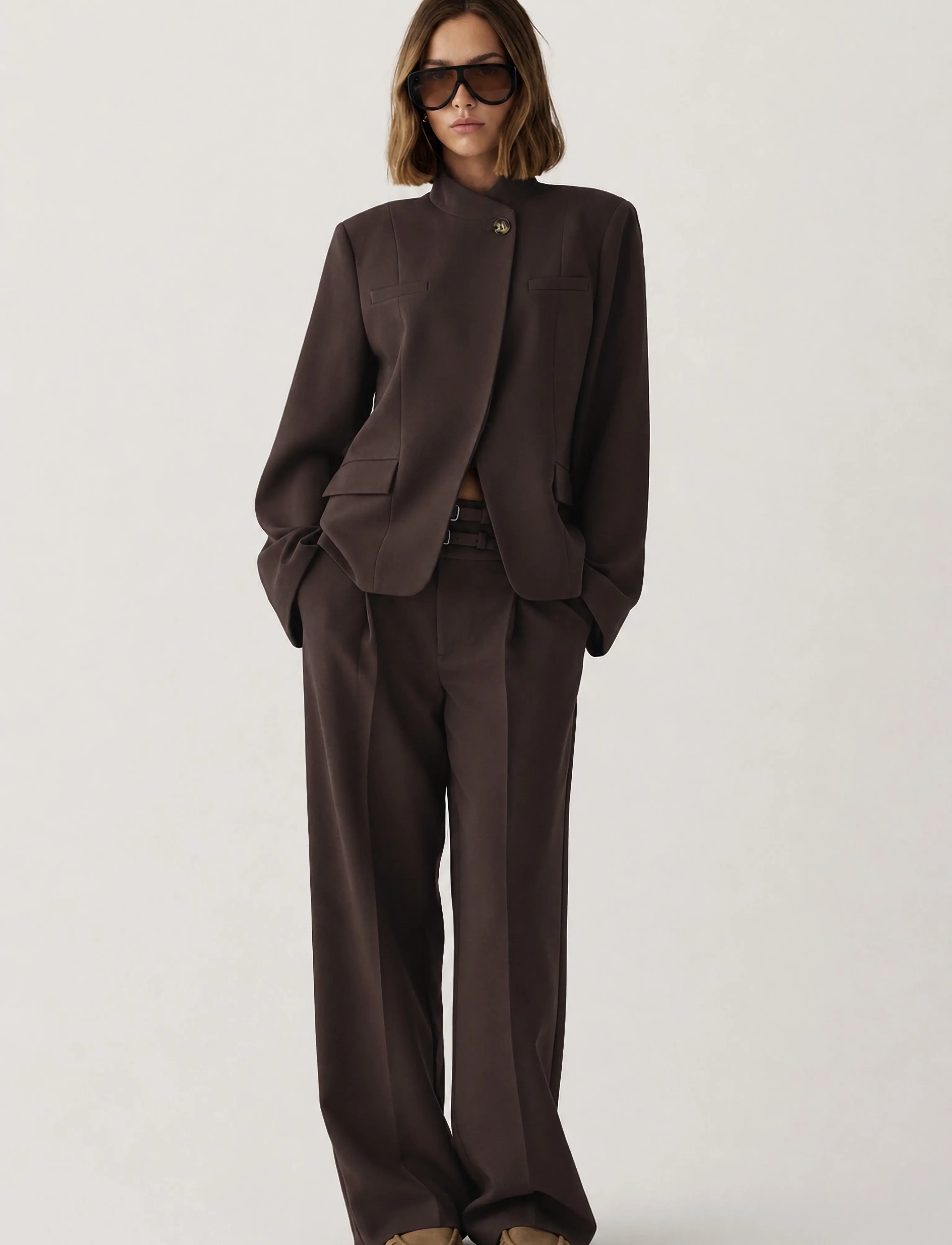 Noella N-Monique Blazer, M, Brown, Blazere > Enkeltradede Blazere, Dame