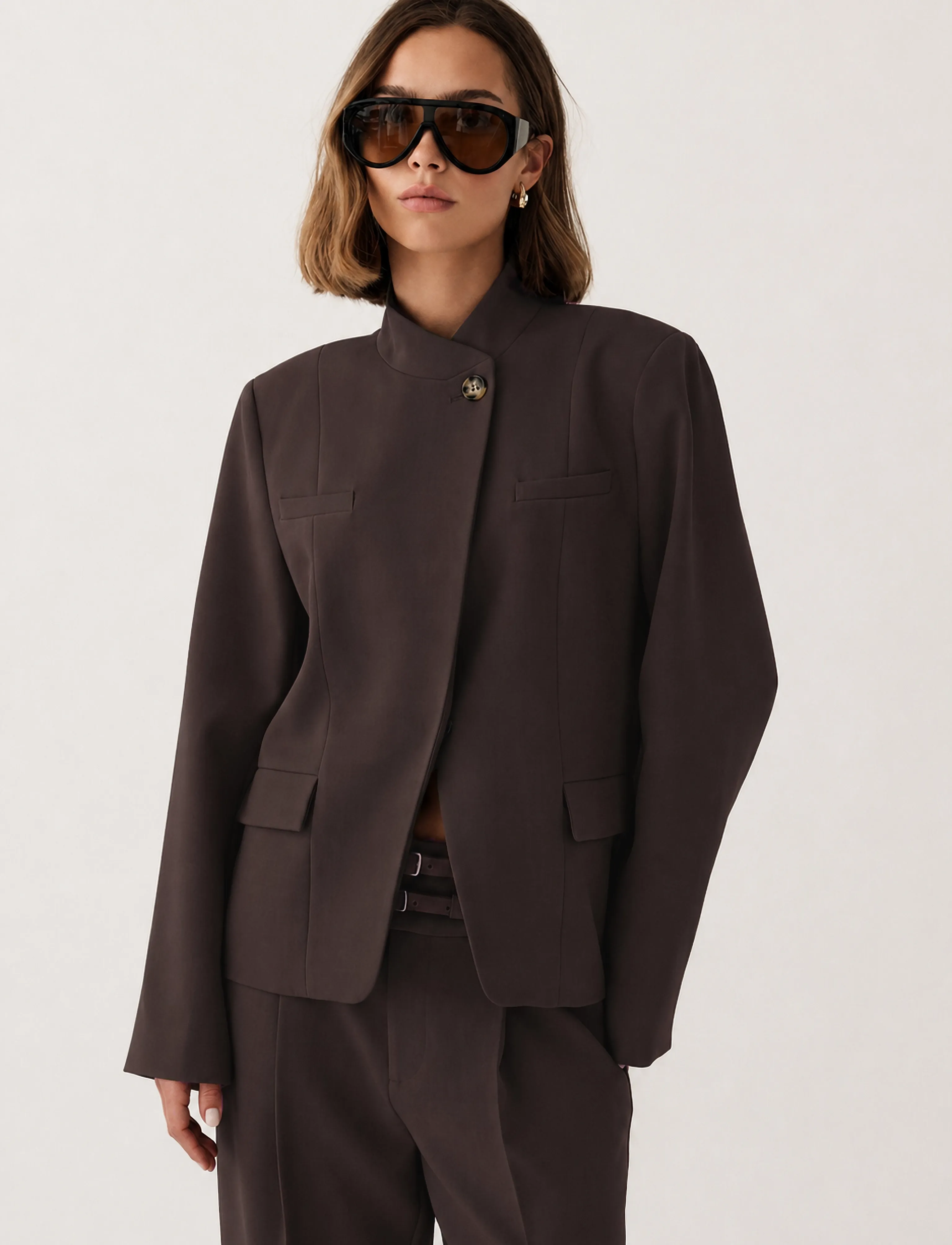 Noella N-Monique Blazer - Noella - CHOCOLATE / brown