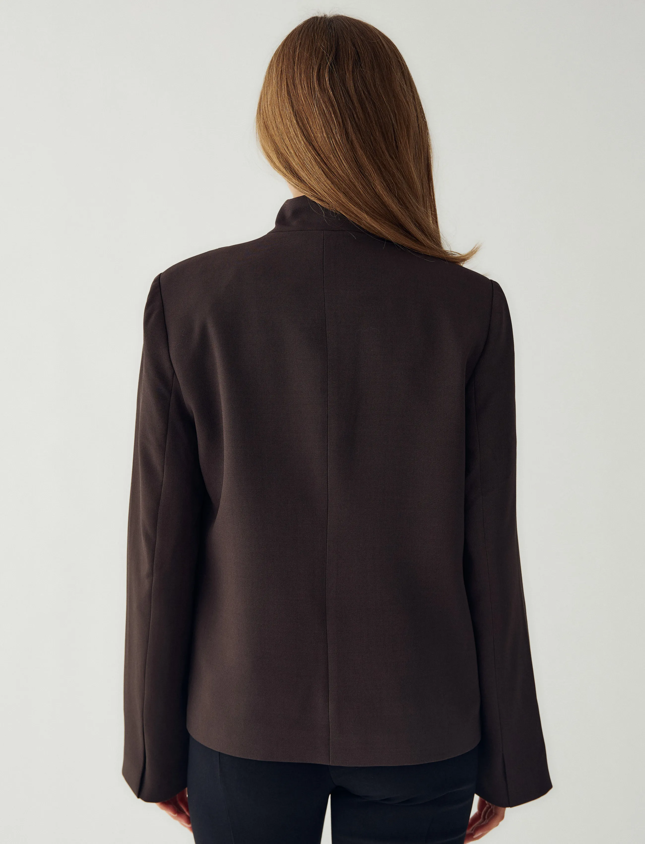 Noella - N-Monique Blazer - single breasted blazers - chocolate - 3