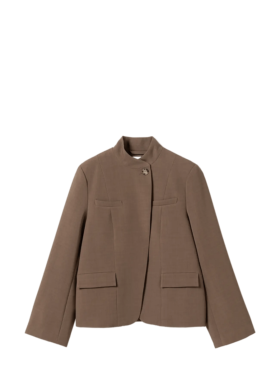 Noella - N-Monique Blazer - enkeltradede blazere - sand - 1