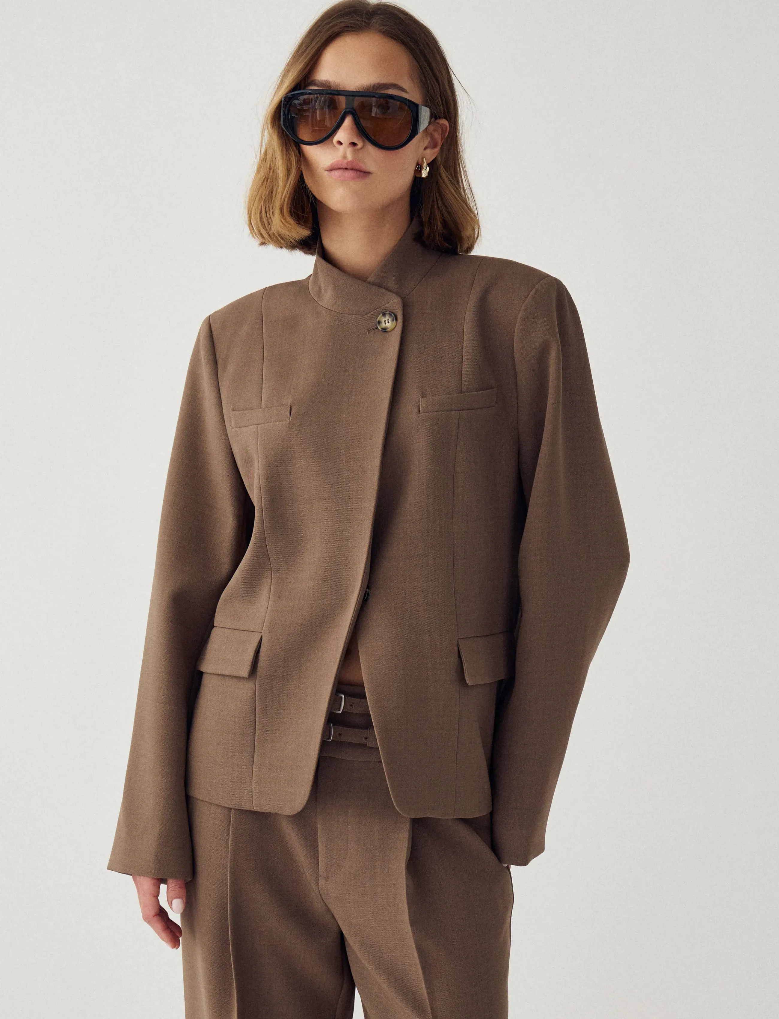 Noella - N-Monique Blazer - single breasted blazers - sand - 4