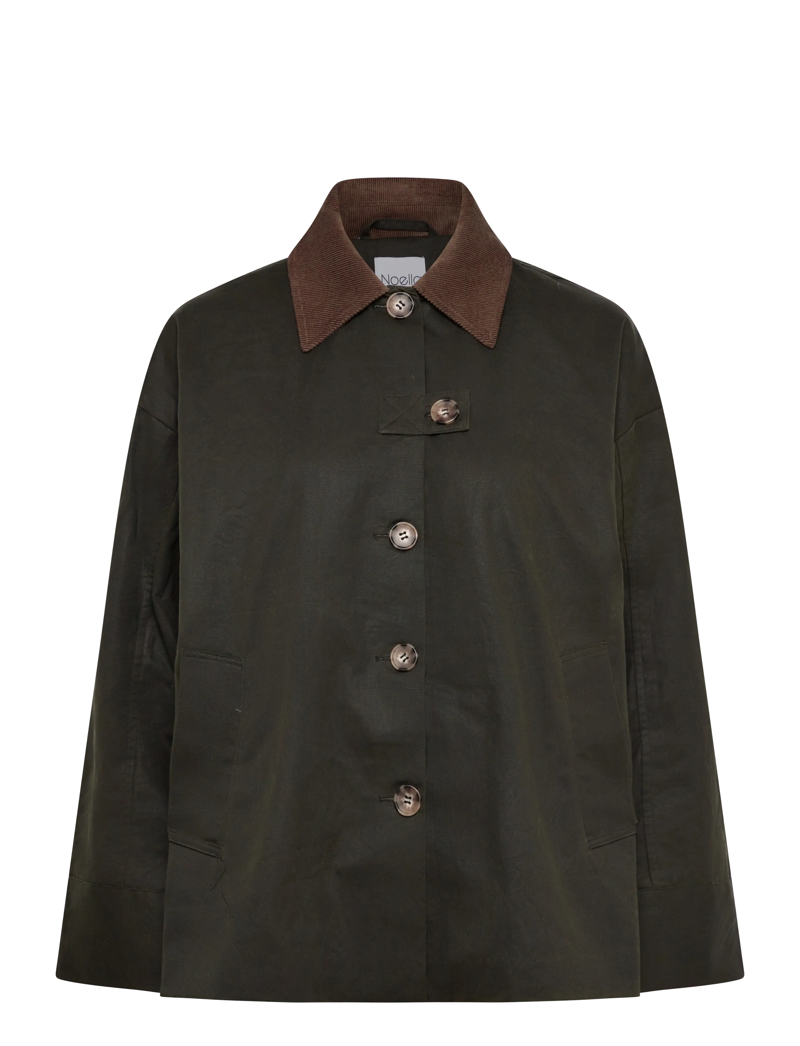 Lupita Wax Jacket - MILITARY GREEN