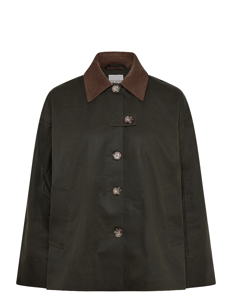 Noella - Lupita Wax Jacket - utility-jakker - military green - 1