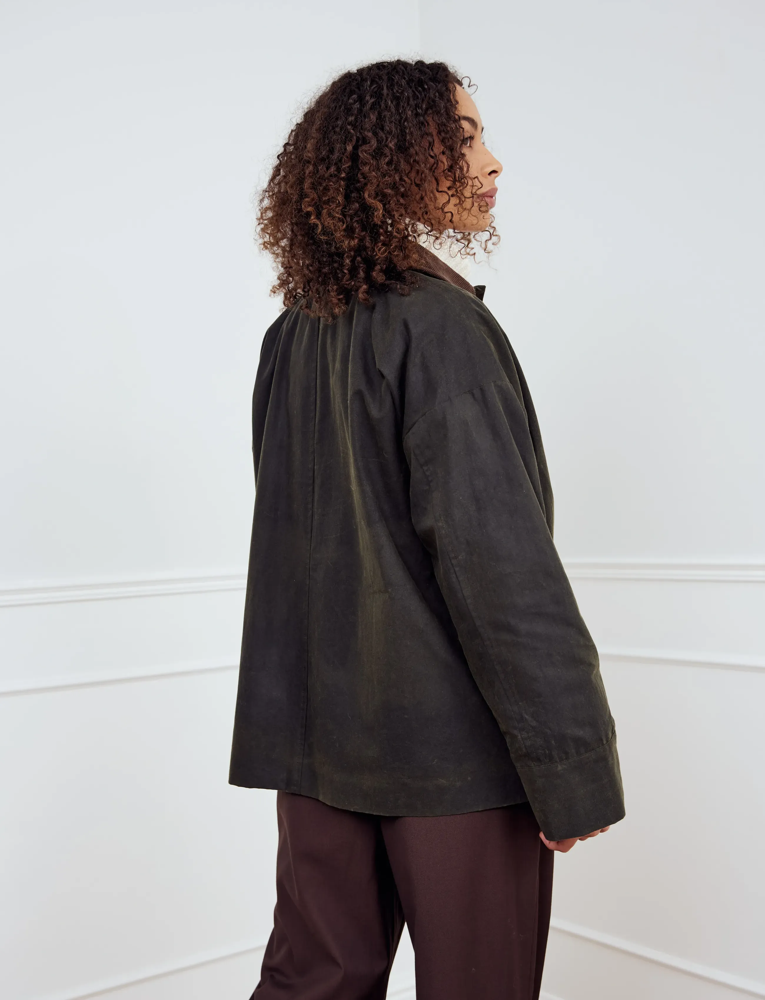 Noella - Lupita Wax Jacket - utility-jacken - military green - 3