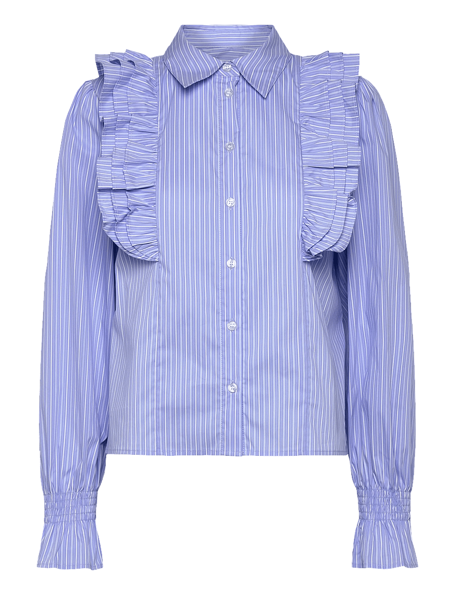 Noella - Lucina Blouse - pikkade varrukatega särgid - blue white stripe - 1