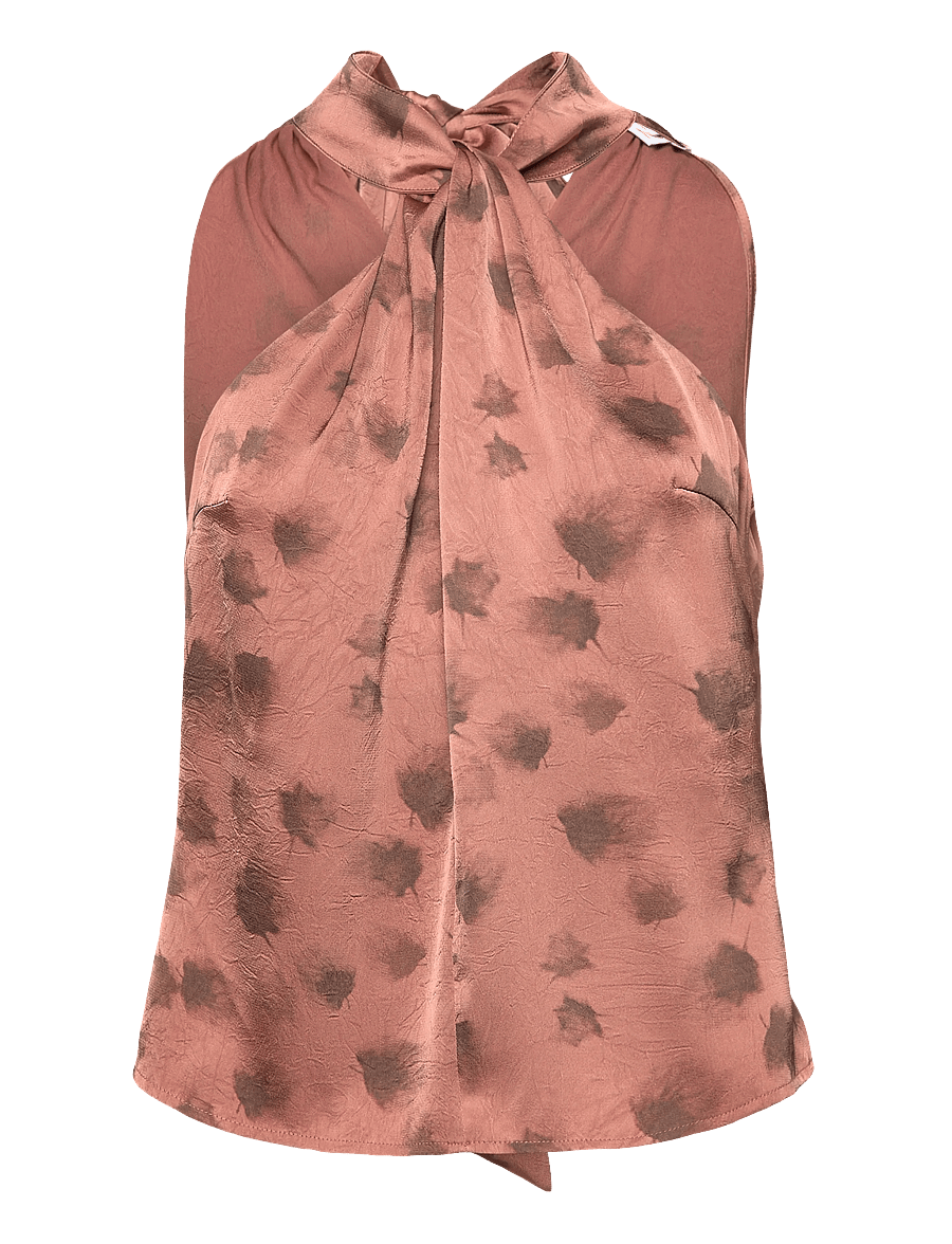 Noella - Lucinda Blouse - hihattomat puserot - cosette rust print - 1