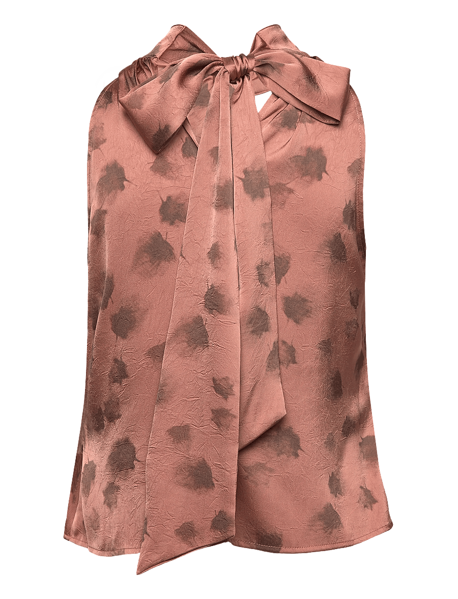 Noella - Lucinda Blouse - hihattomat puserot - cosette rust print - 2