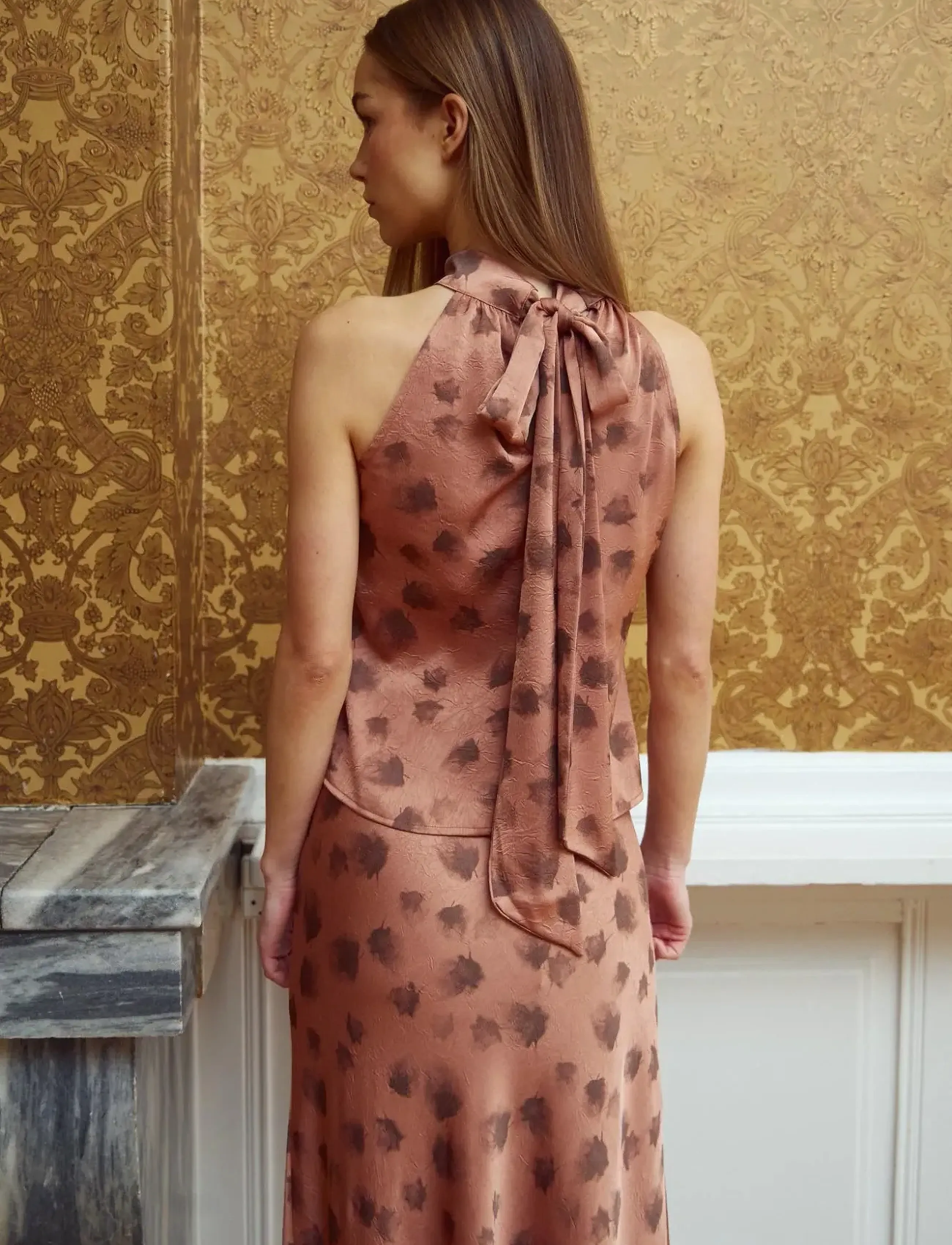 Noella - Lucinda Blouse - Ärmellose blusen - cosette rust print - 3