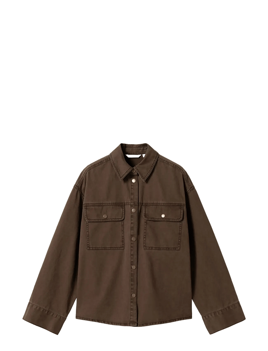 Noella - N-Marthena Shirt - pealissärgid - cocoa brown - 1