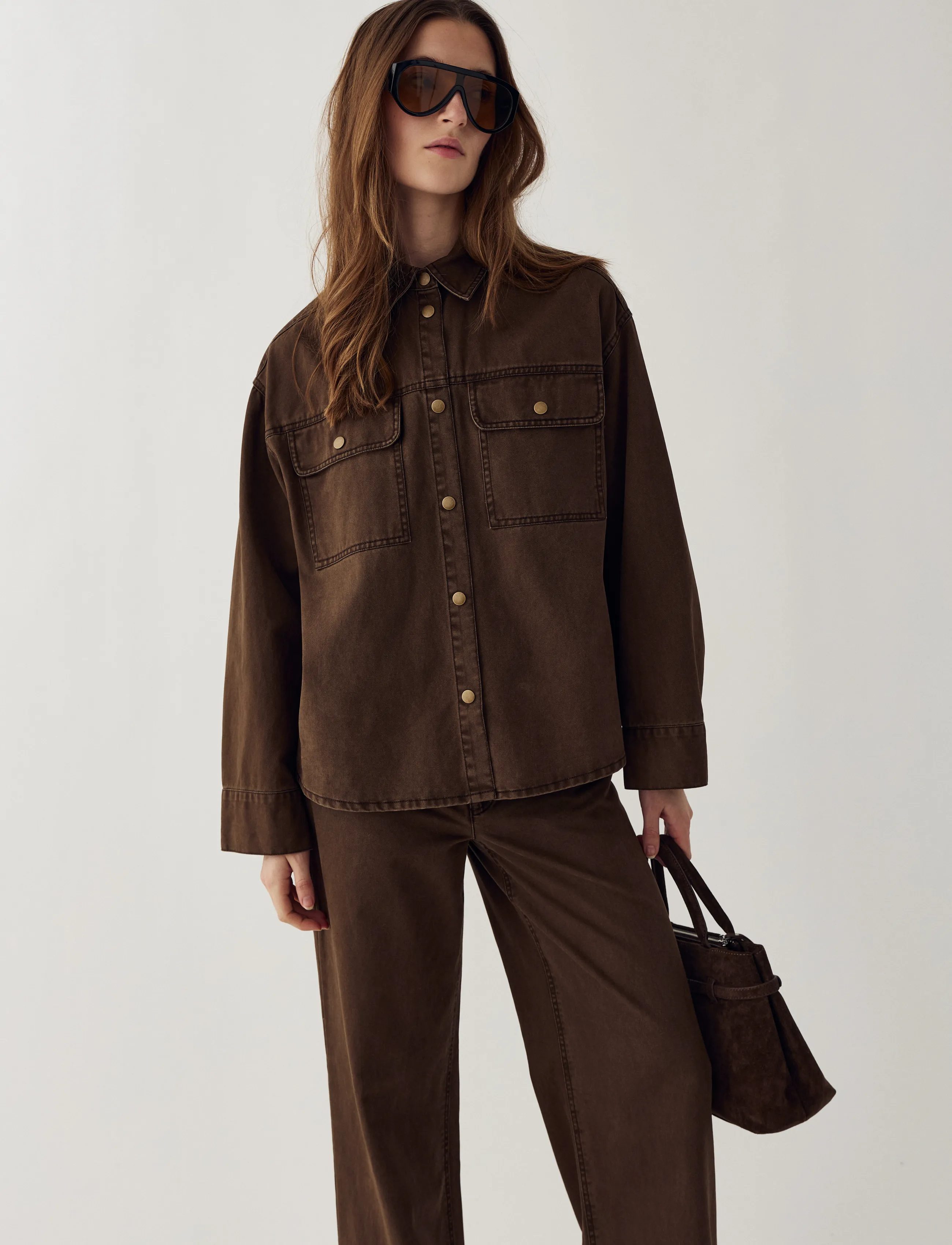 Noella N-Marthena Shirt - Noella - COCOA BROWN / brown