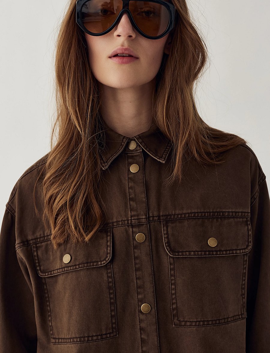 Noella - N-Marthena Shirt - pealissärgid - cocoa brown - 4