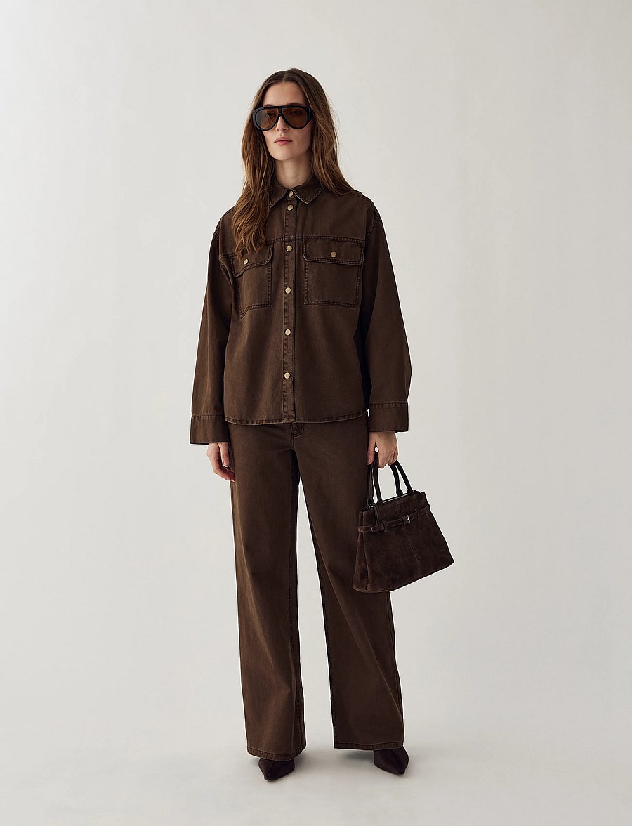 Noella - N-Marthena Shirt - pealissärgid - cocoa brown - 5
