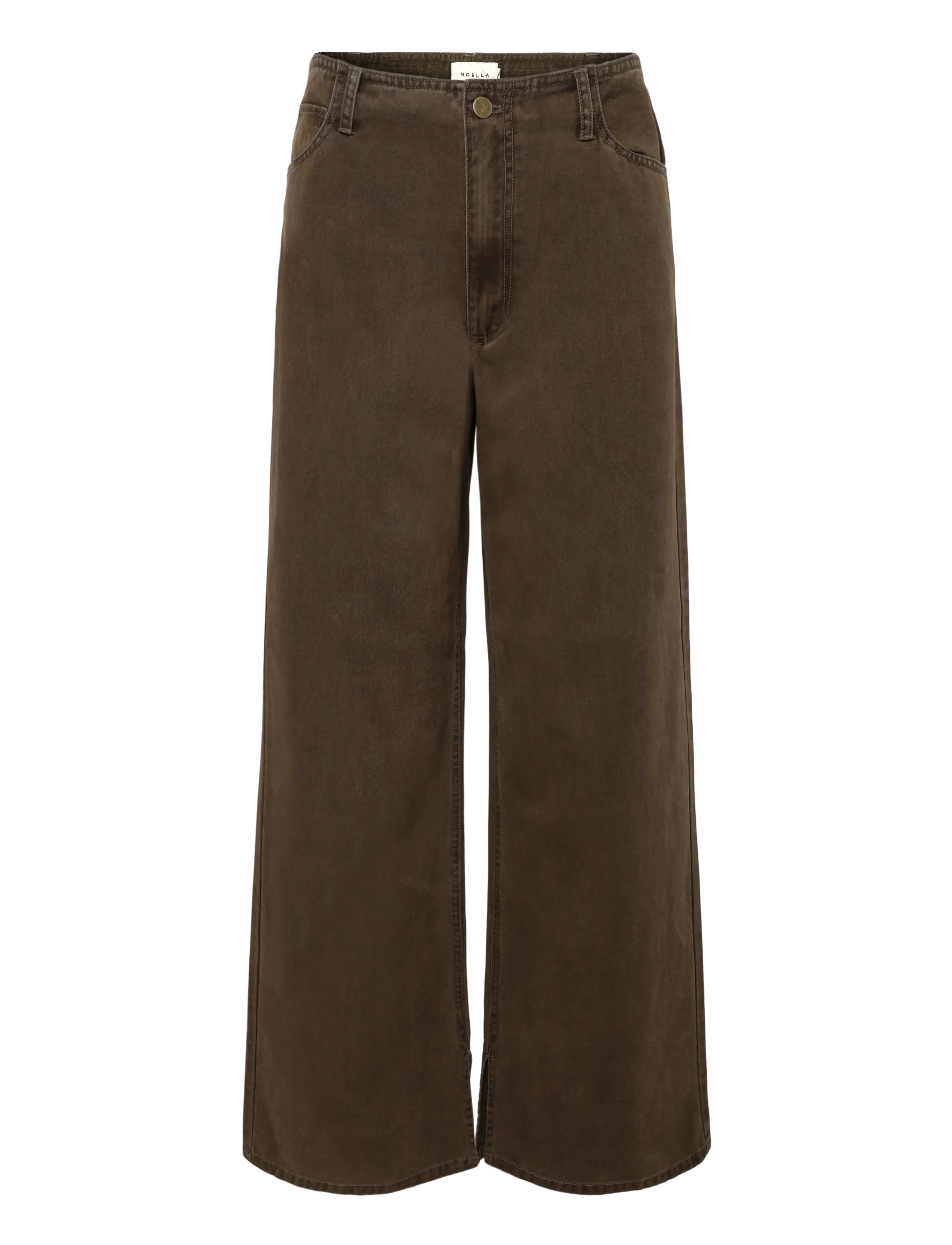 Noella - N-Maribella MW Pants - cocoa brown - 1
