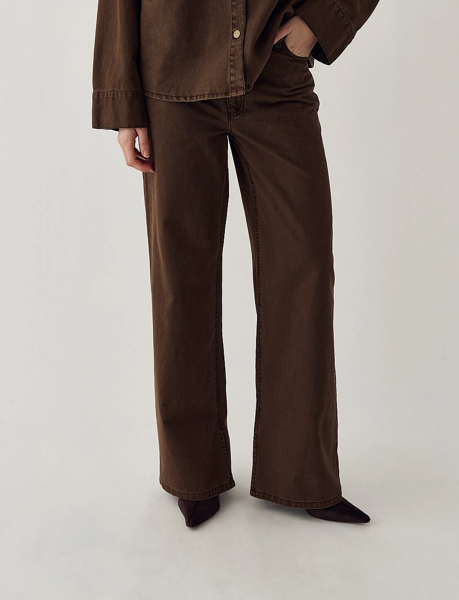 Noella - N-Maribella MW Pants - flares - cocoa brown - 0