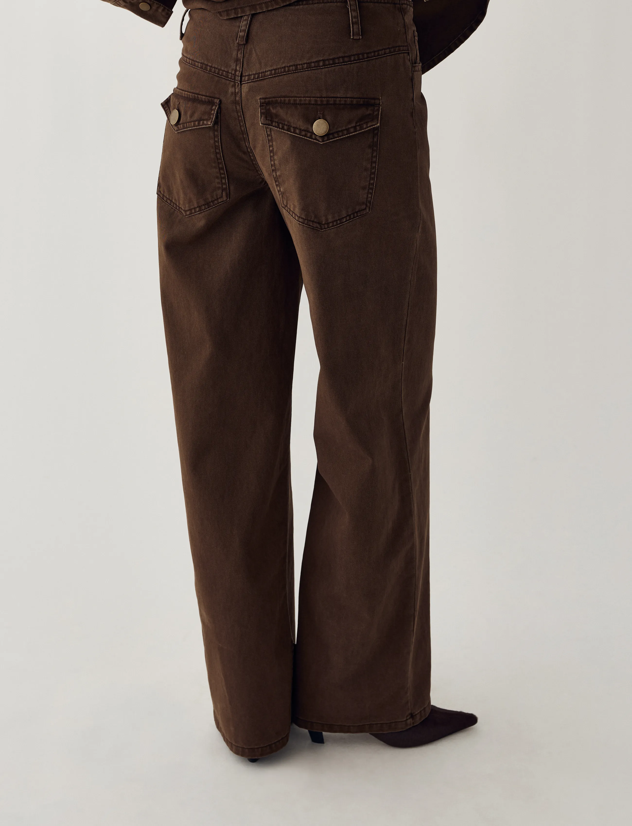 Noella - N-Maribella MW Pants - cocoa brown - 3