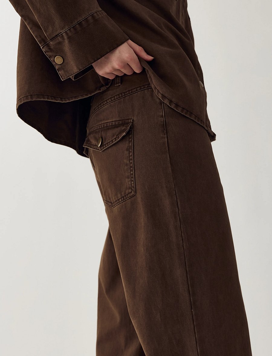 Noella - N-Maribella MW Pants - flares - cocoa brown - 5