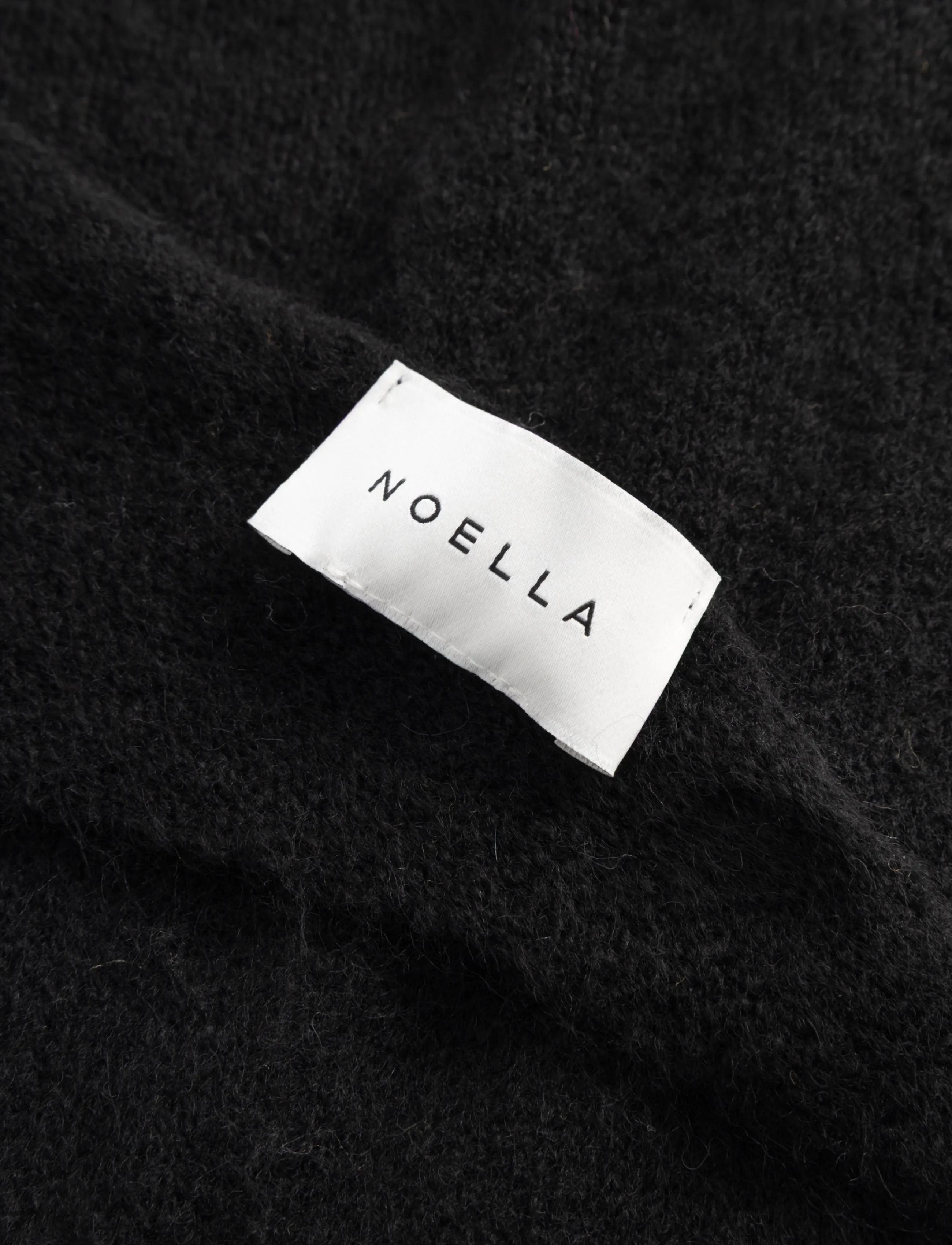 Noella - N-Loena Knit Scarf - halsdukar - black - 5