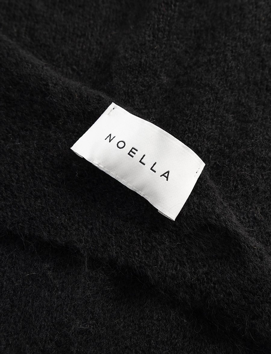 Noella - N-Loena Knit Scarf - halsdukar - black - 5