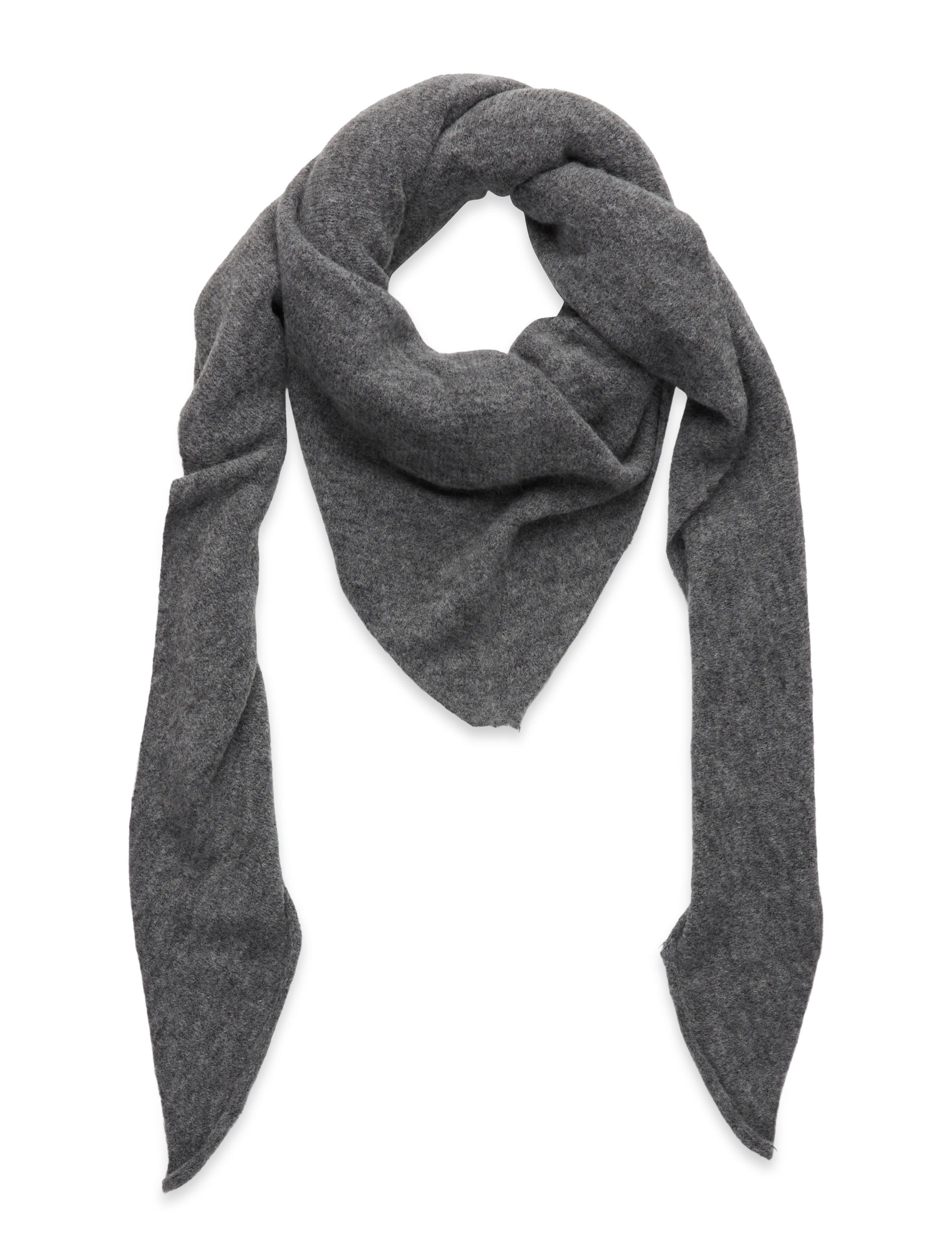Noella N-Loena Knit Scarf - Modetrends - DARK GREY MELANGE / grey