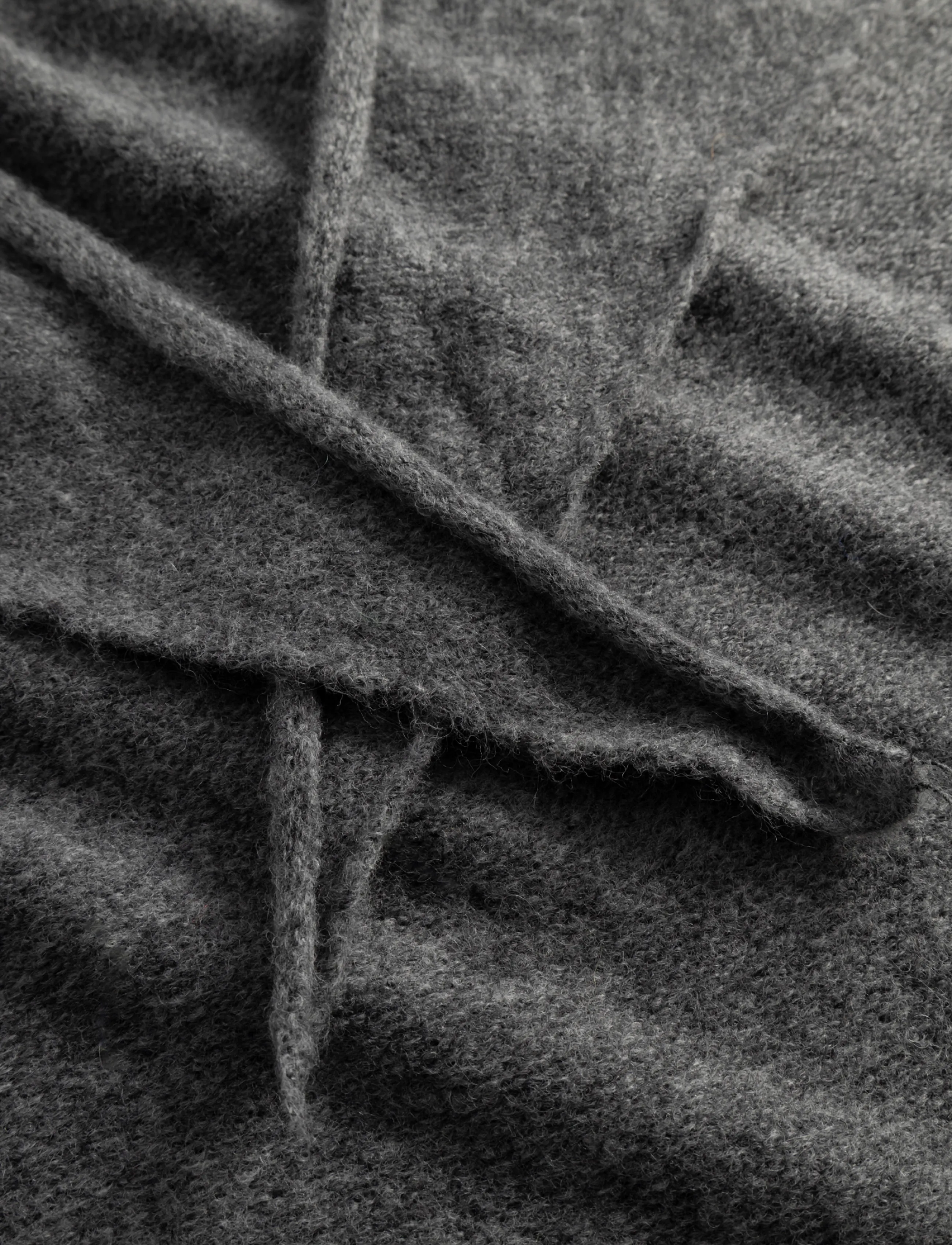 Noella - N-Loena Knit Scarf - winterschals - dark grey melange - 5