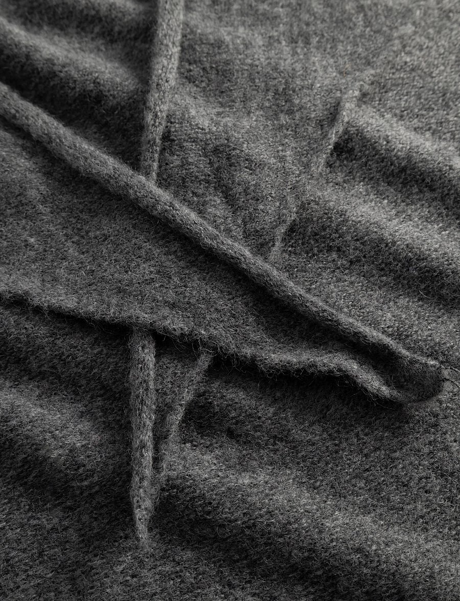 Noella - N-Loena Knit Scarf - winterschals - dark grey melange - 5