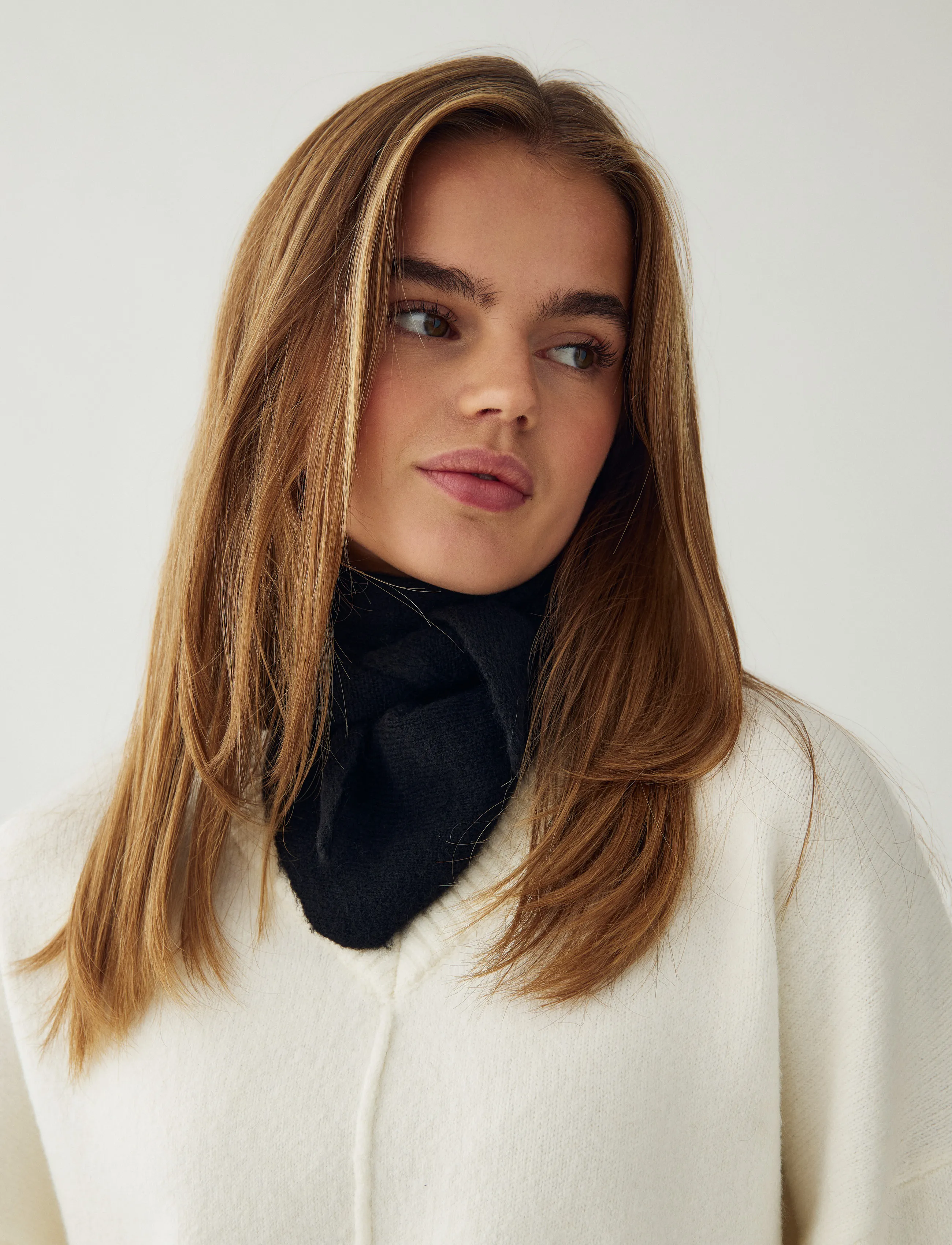 Noella N-Loenetta Knit Scarf - Accessoires - BLACK / black