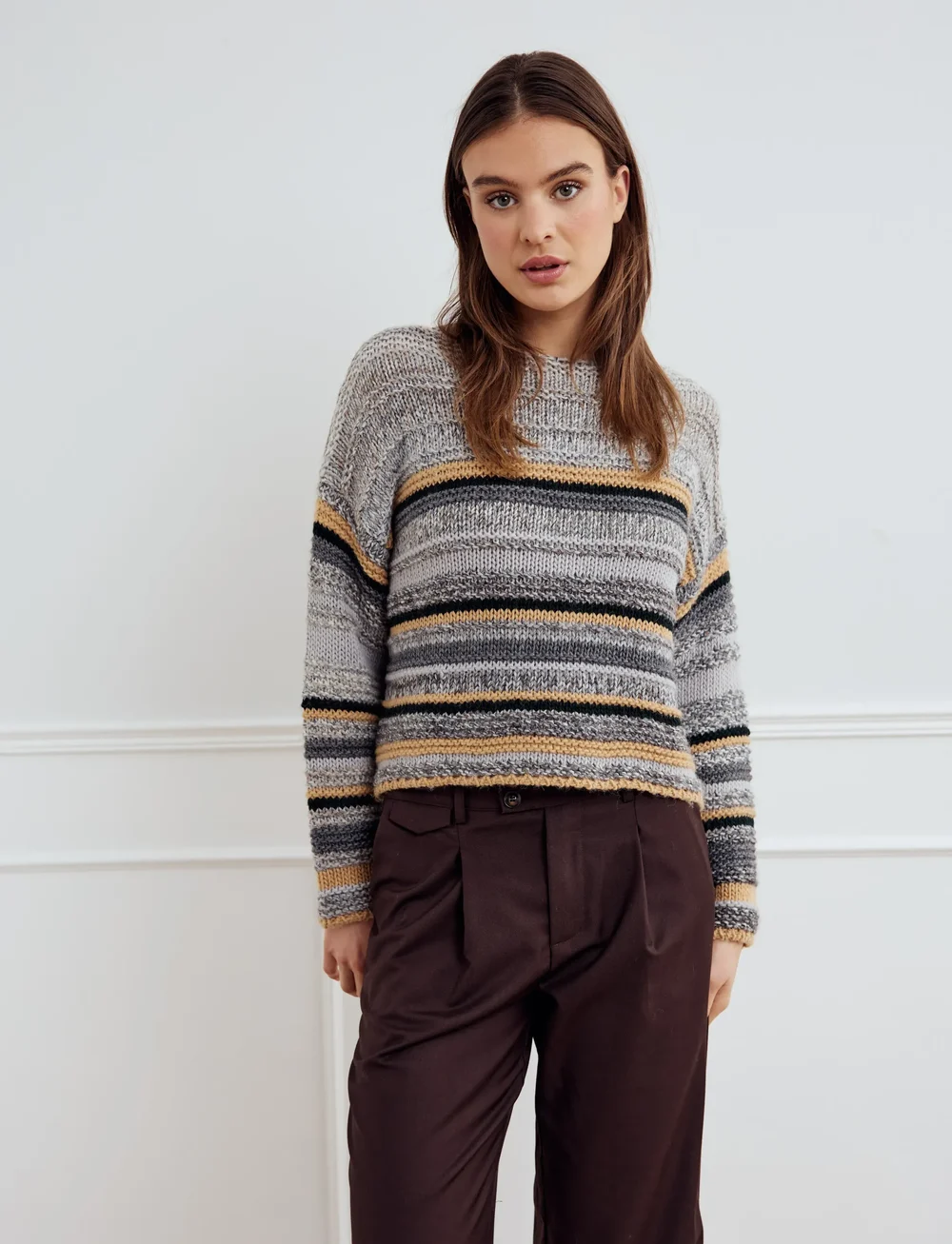 Noella - Leah Knit - pullover - grey mix - 0