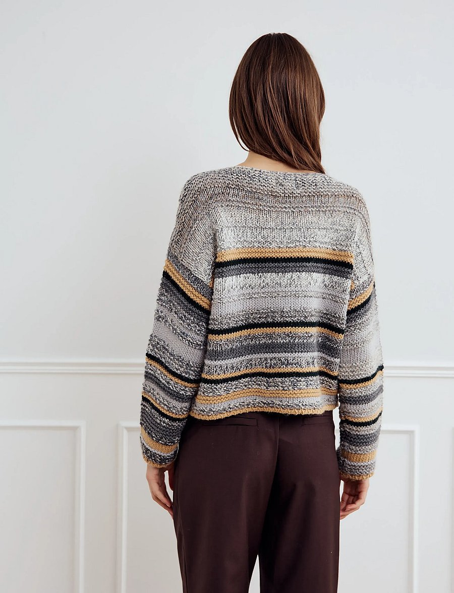 Noella - Leah Knit - pullover - grey mix - 3