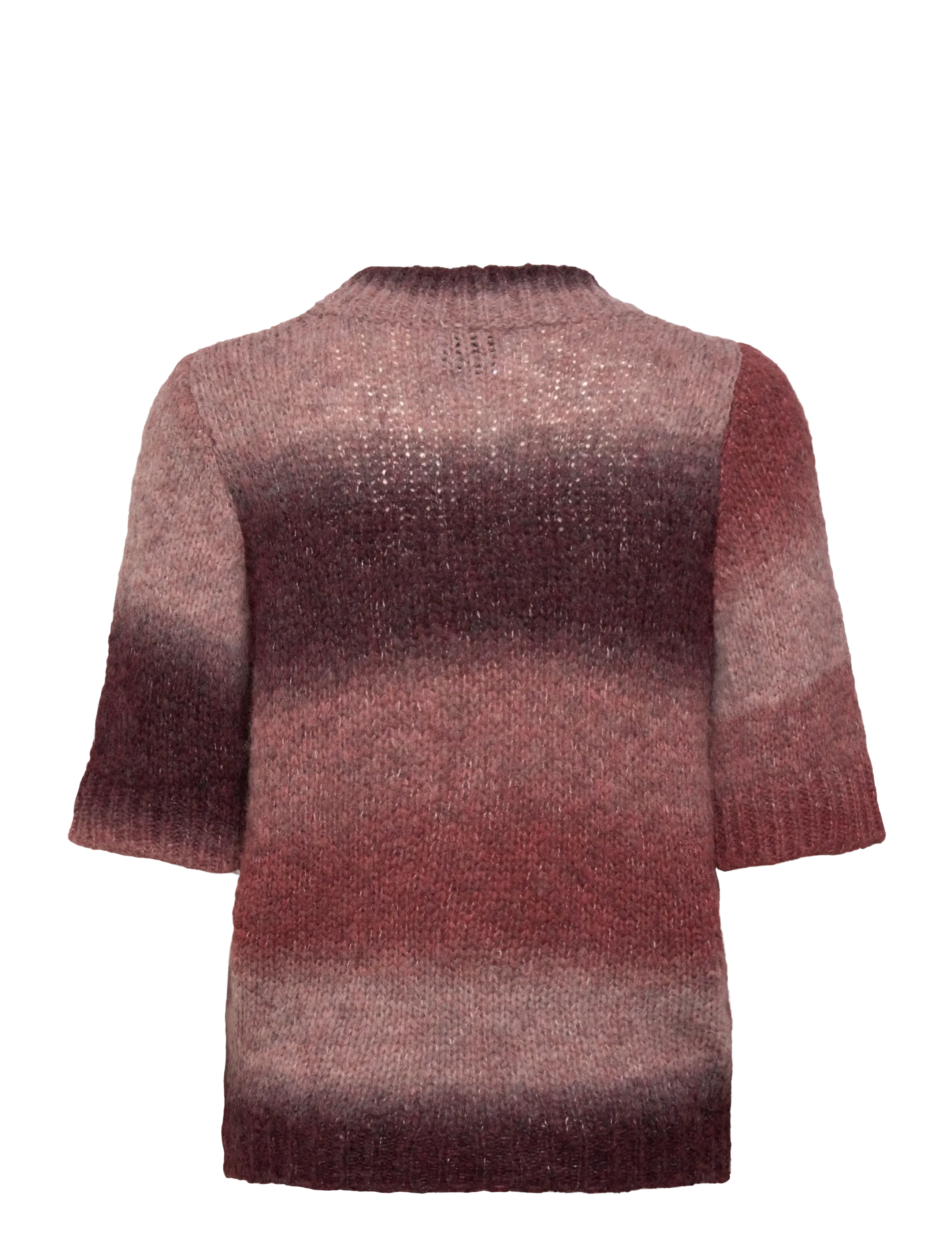 Noella - Leana Knit Top - gebreide truien - brown red combo - 2