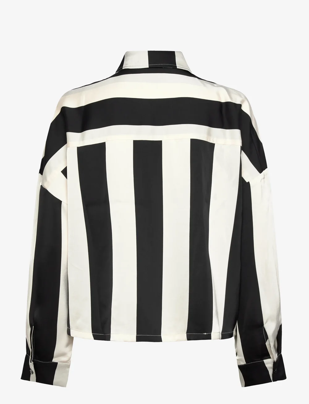 Noella - Liara N Shirt - pitkähihaiset kauluspaidat - black ivory stripe - 2
