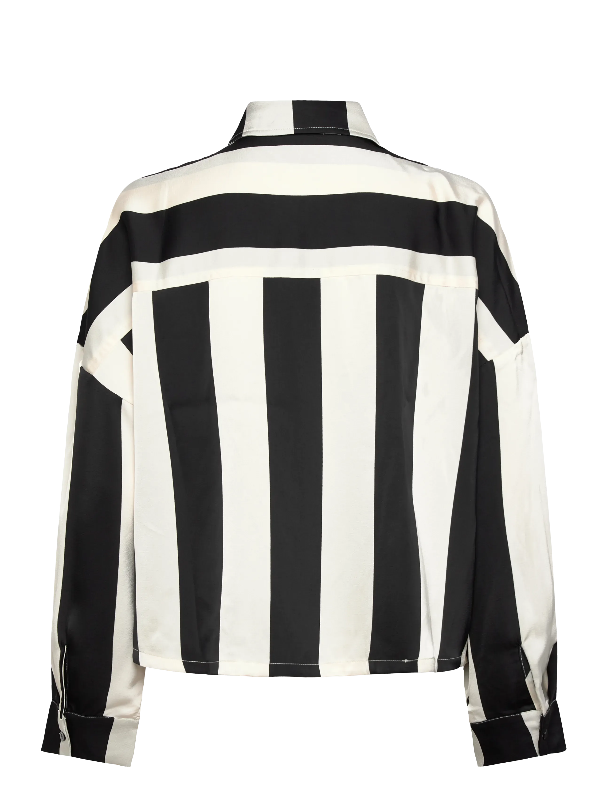 Noella - Liara N Shirt - langärmlige hemden - black ivory stripe - 2