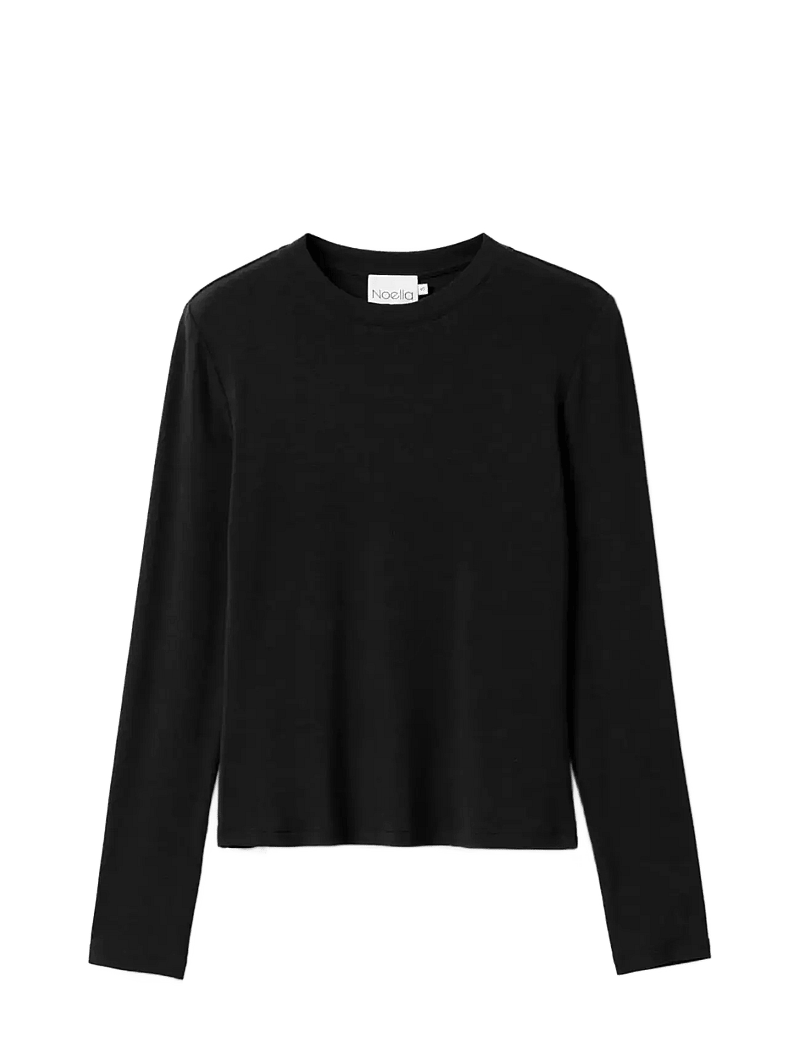 Noella - Lidie LS Top - langärmlige tops - black - 1