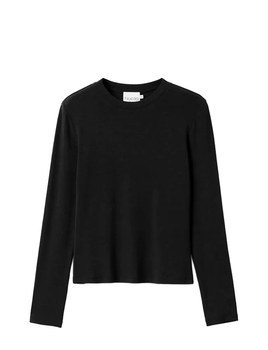 Noella - Lidie LS Top - langärmlige tops - black - 1