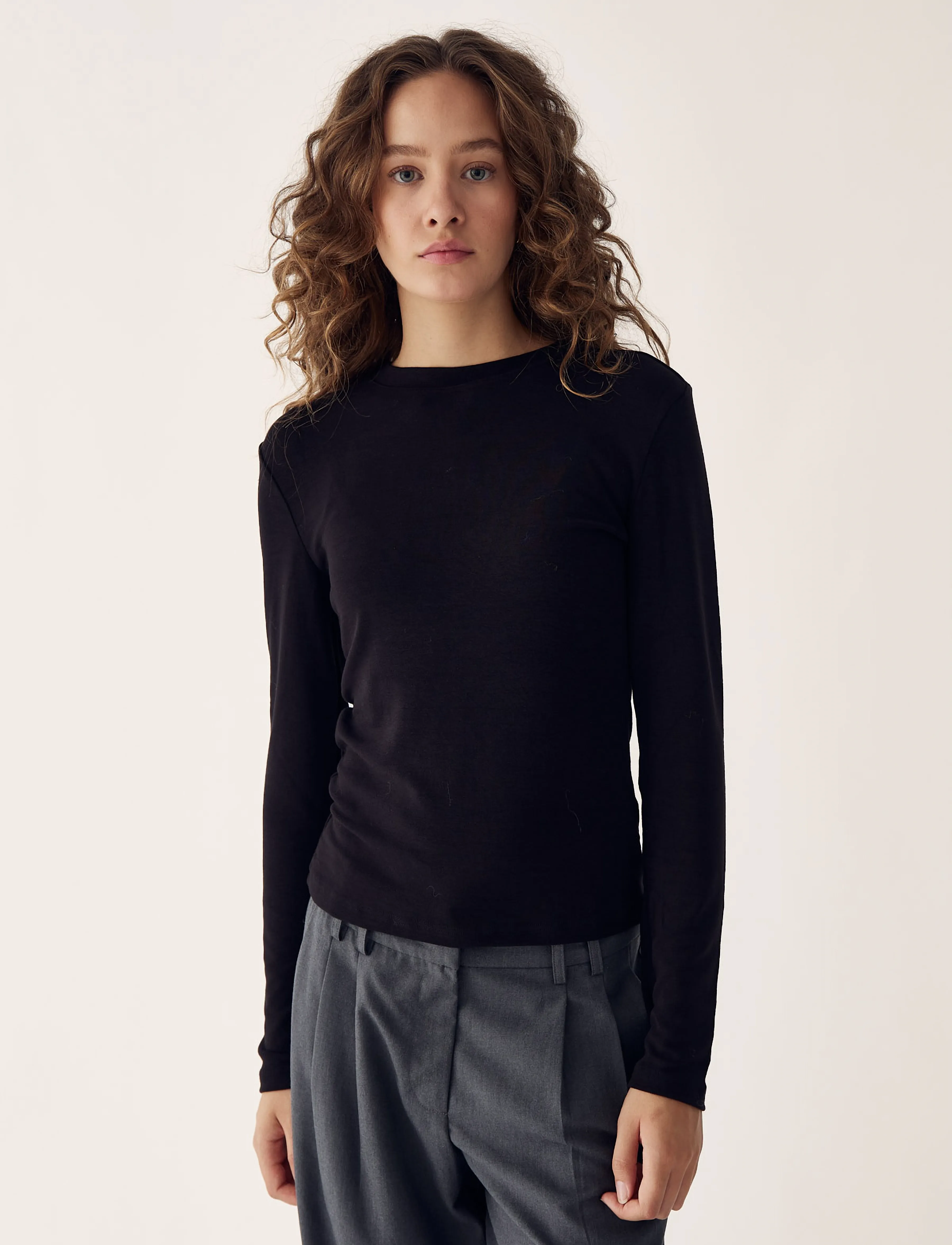 Noella Lidie LS Top - Noella - BLACK / black