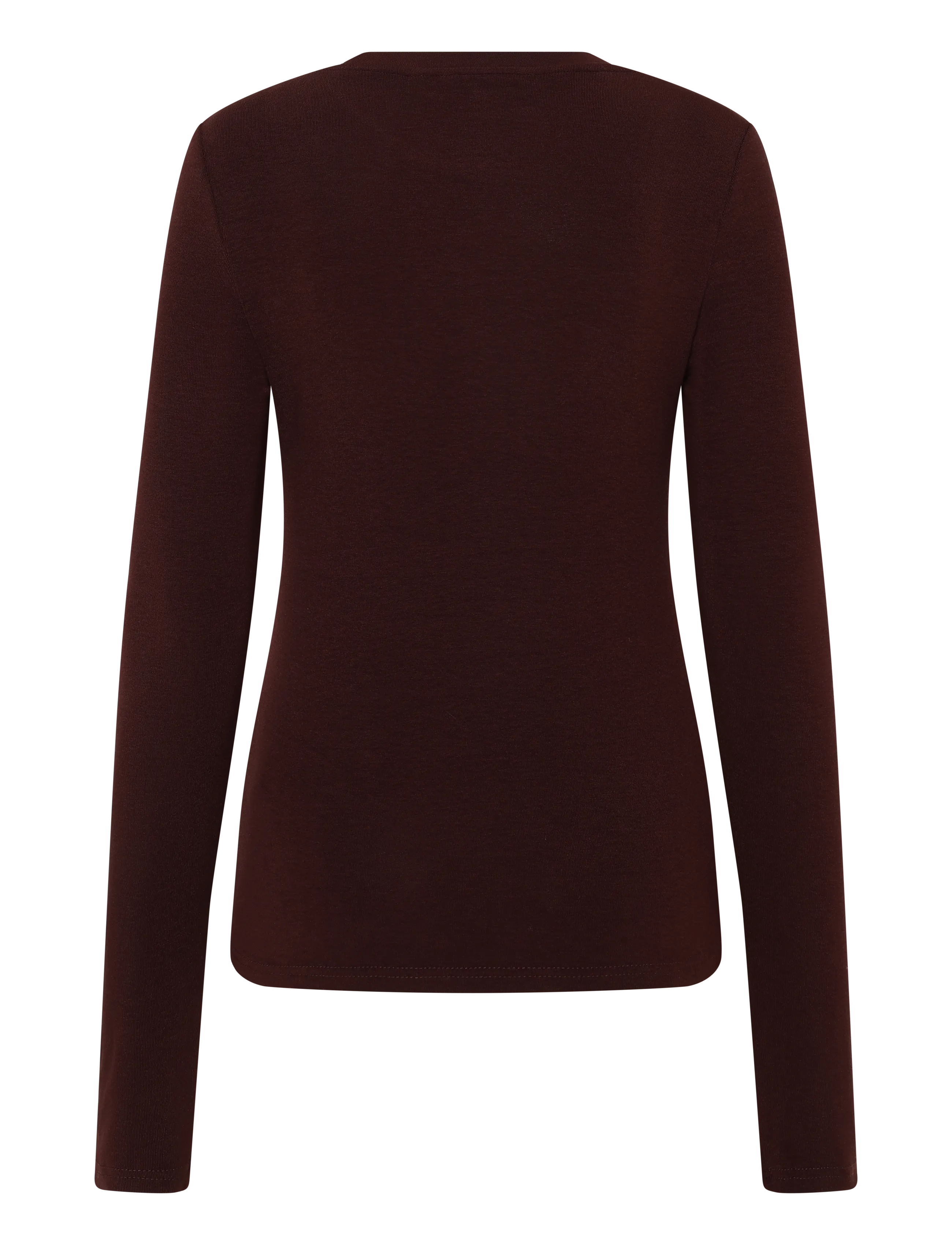 Noella - Lidie LS Top - langärmlige tops - burgundy melange - 2