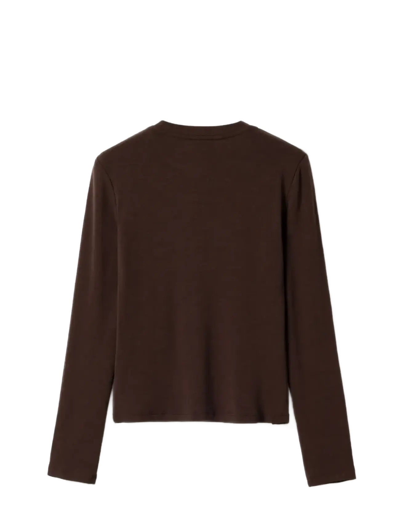 Noella - Lidie LS Top - long-sleeved tops - chocolate - 2