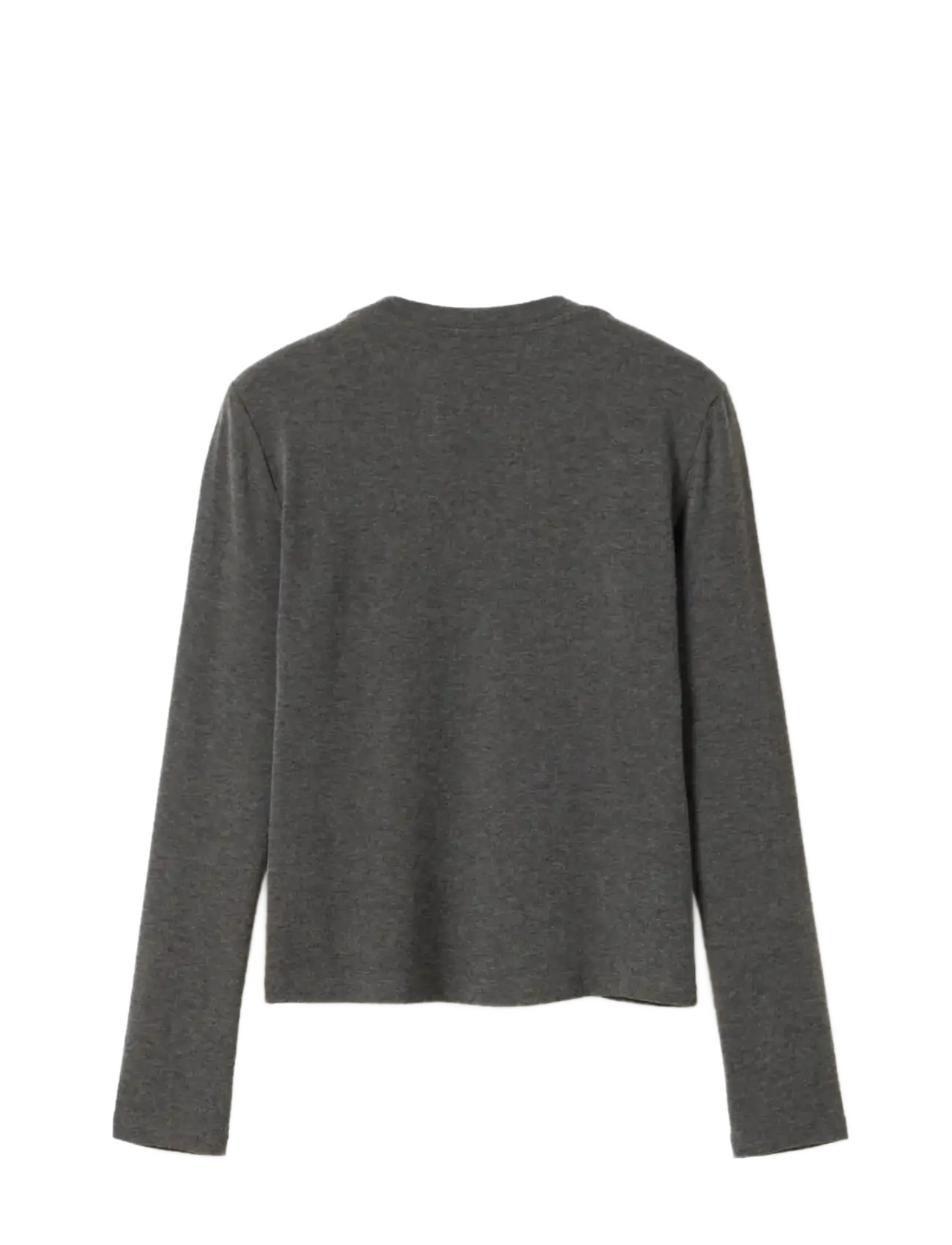 Noella - Lidie LS Top - langærmede toppe - dark grey melange - 2