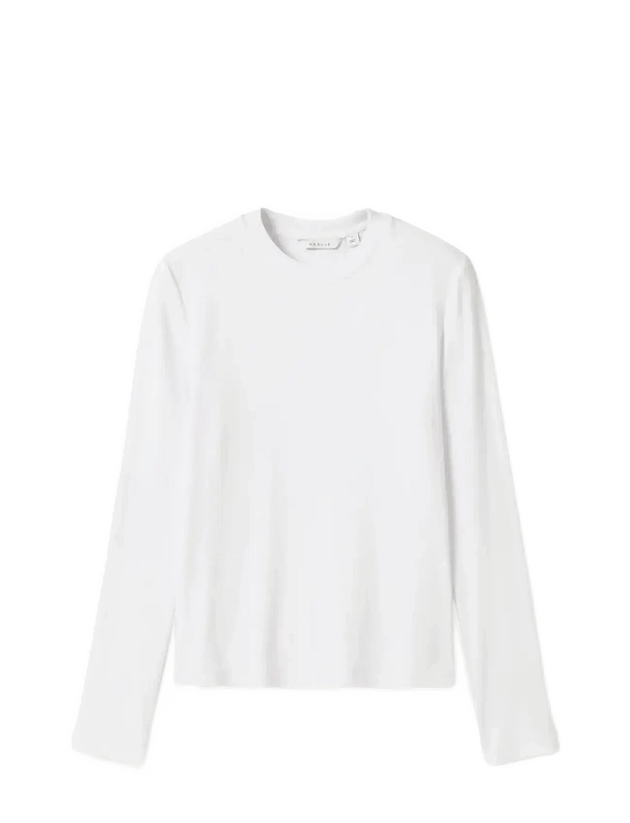 Noella - Lidie LS Top - langärmlige tops - white - 1