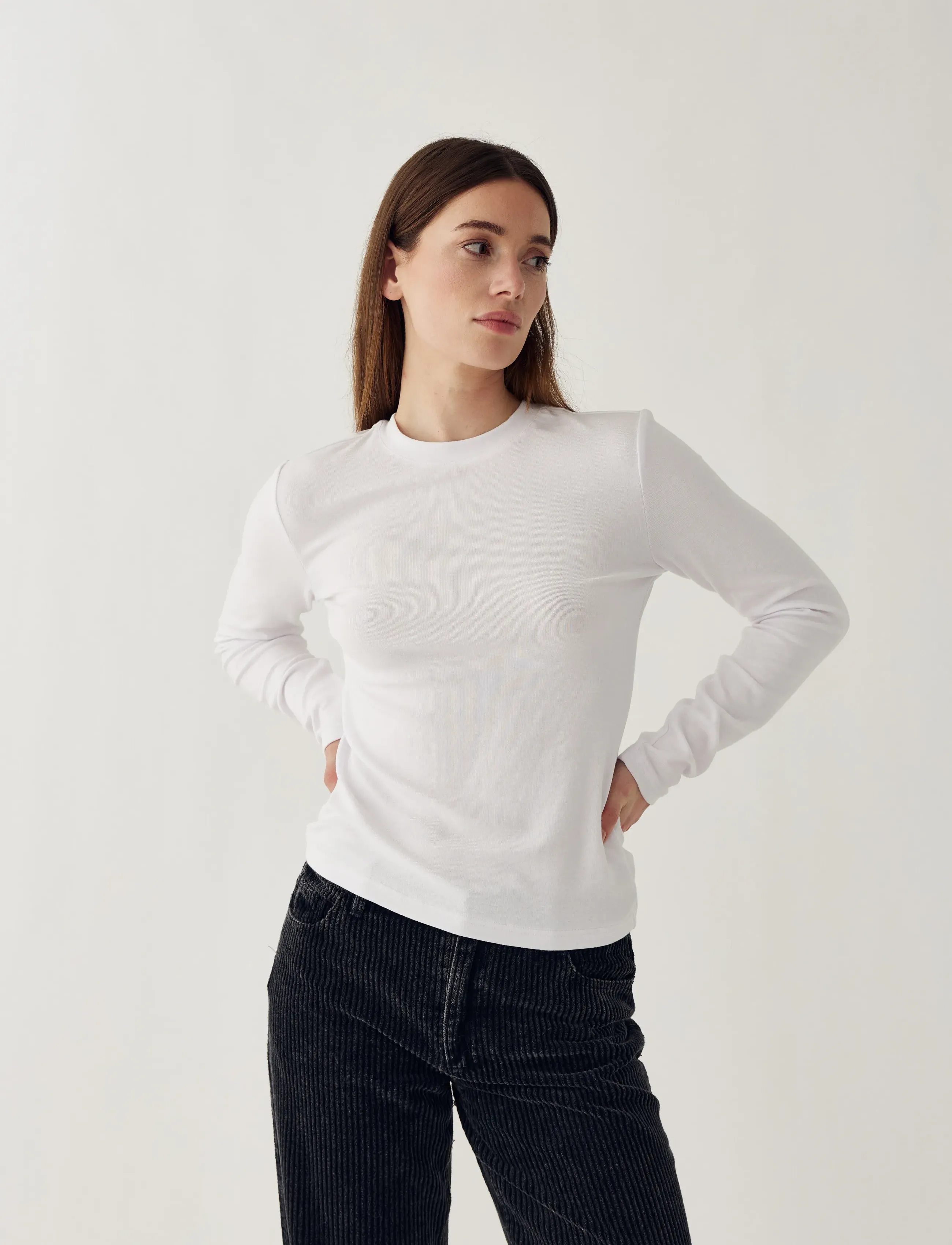 Noella - Lidie LS Top - långärmade toppar - white - 3