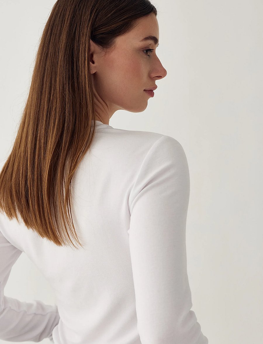 Noella - Lidie LS Top - langärmlige tops - white - 5