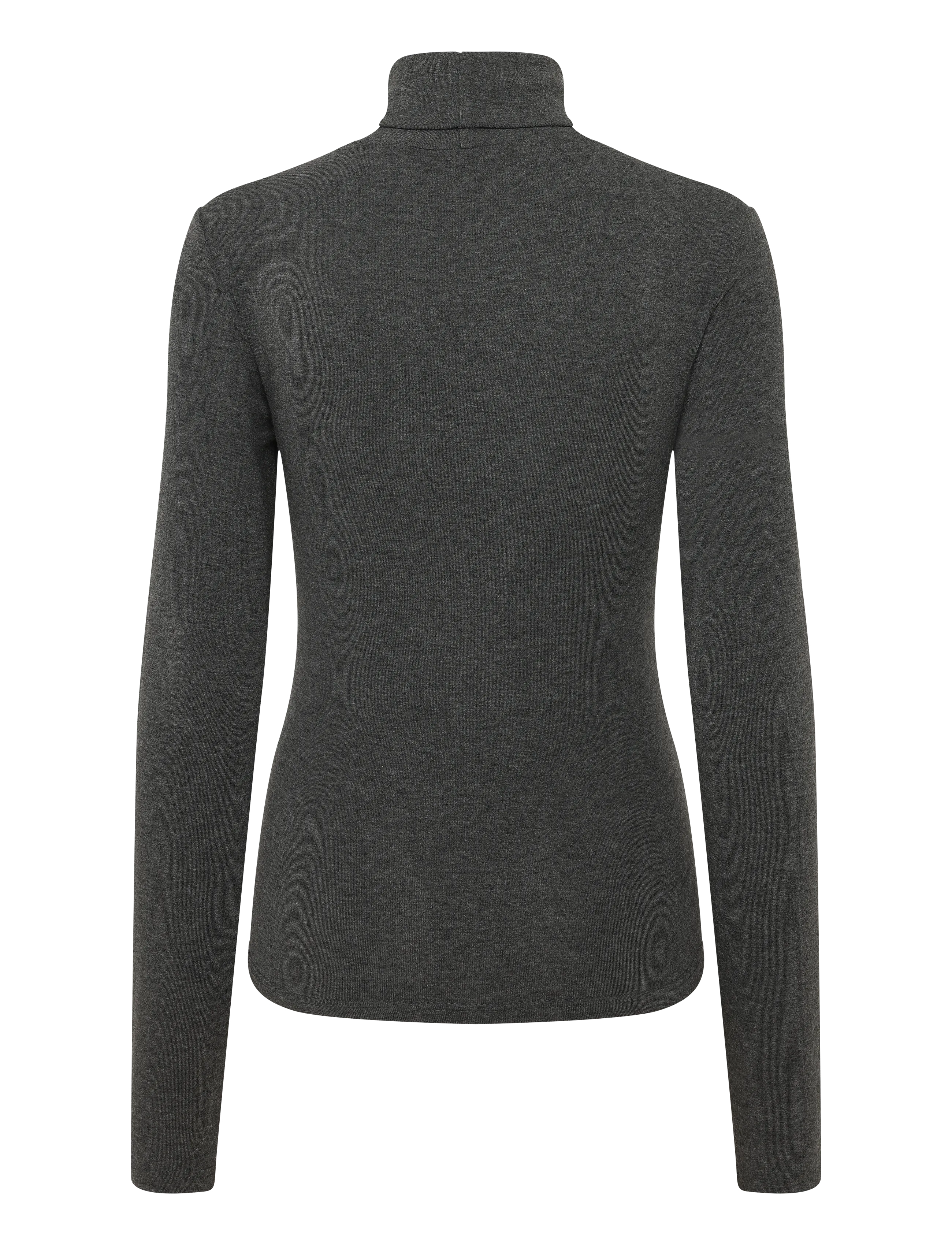Noella - N-Maritza LS Top - rollkragenpullover - dark grey melange - 2